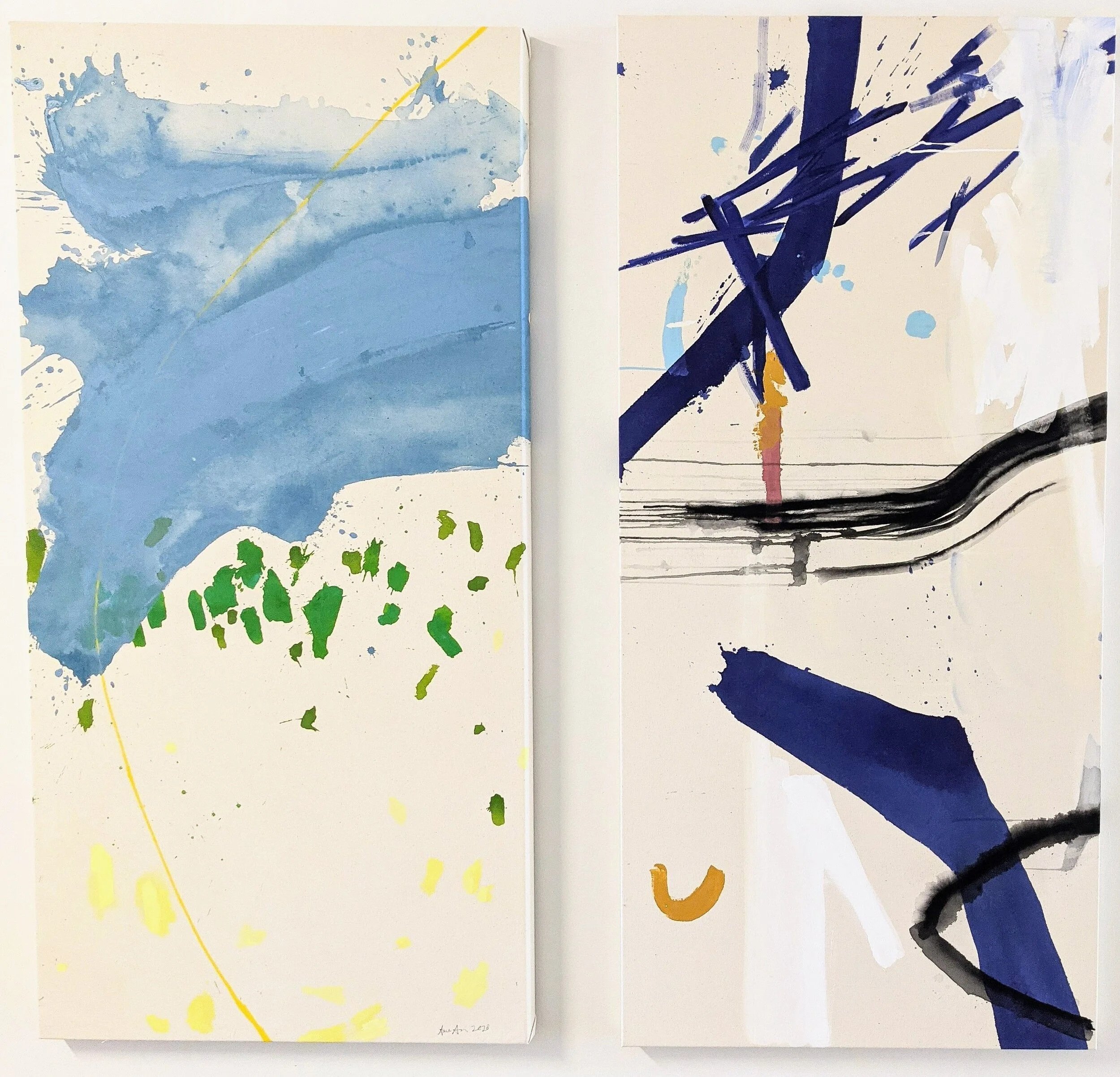 gallery wall original art by anne abueva