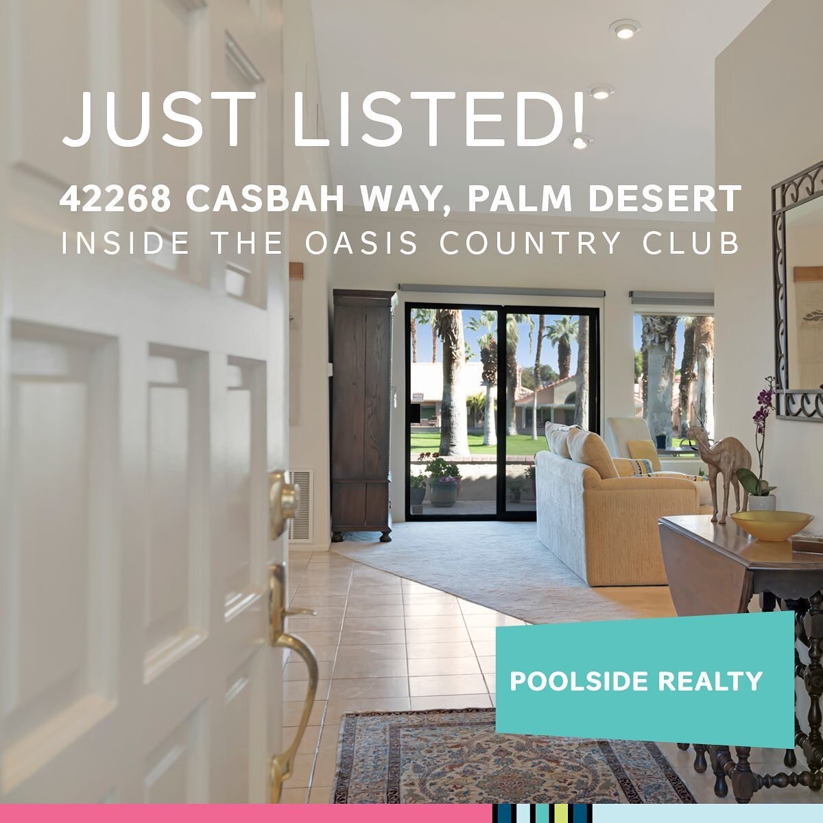 Desert Oasis condo&hellip;2 🛌, 2 🛀🏾 and stunning views of the 10th hole, water, and mountains. $364k.
.
📍42268 Casbah Way, Palm Desert, The Oasis Country Club.
📸 @ddinatale710 .
.
#palmdesert #oasiscountryclub #theoasiscountryclub #desertstyle #
