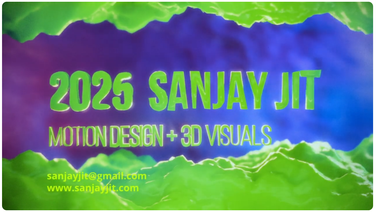 Sanjay Jit - Mograph Reel - 2025