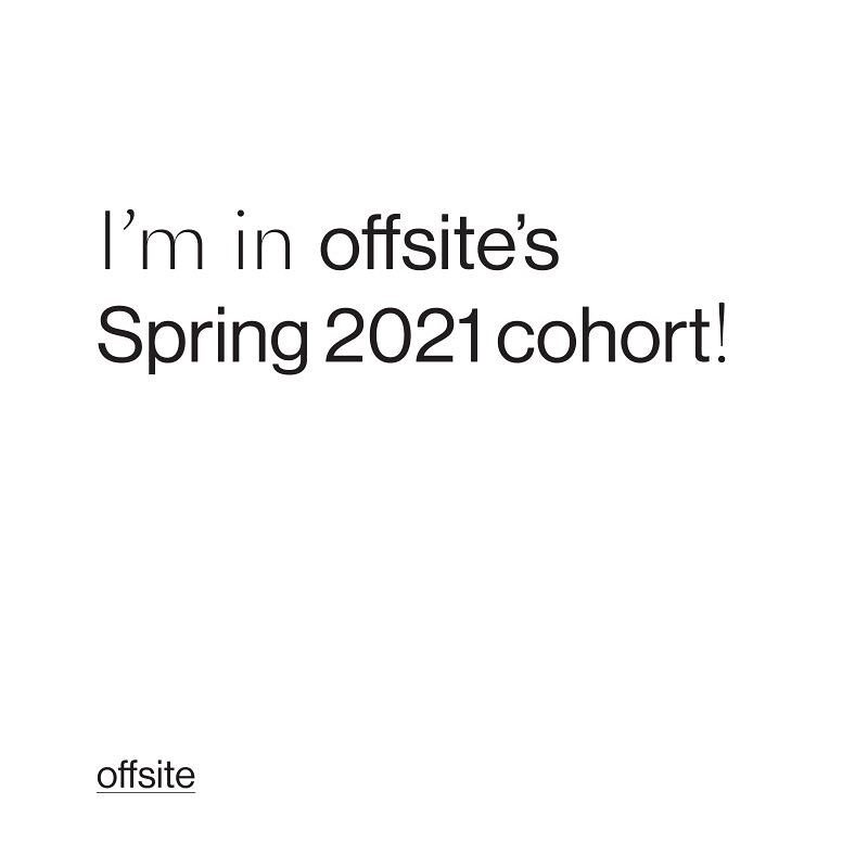 Thrilled to be a part of Offsite's Spring 2021 cohort, thank you Advanced Design for this opportunity! #industrialdesign #design