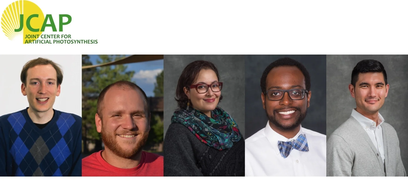 JCAP Team Science winners: Zachary W. Ulissi, Daniel A. Torelli, Maryam Farmand, Jeremy T. Feaster, and Sean W. Fackler