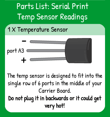 Temperature Sensor to Serial Port | Coding Kit | Let's Start Coding ...