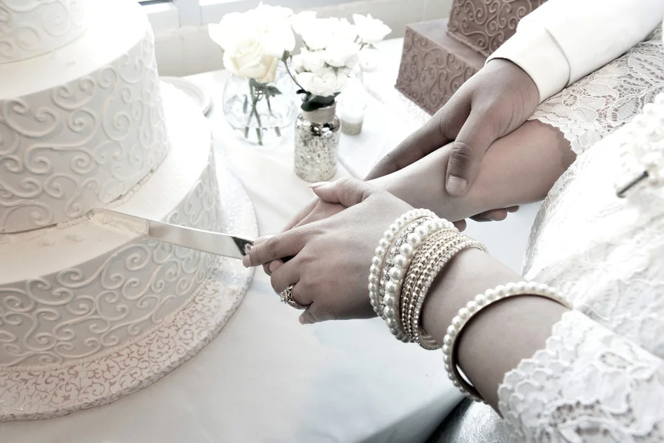 “I now pronounce you husband and wife. You may kiss the bride.” by Nadine Bigot