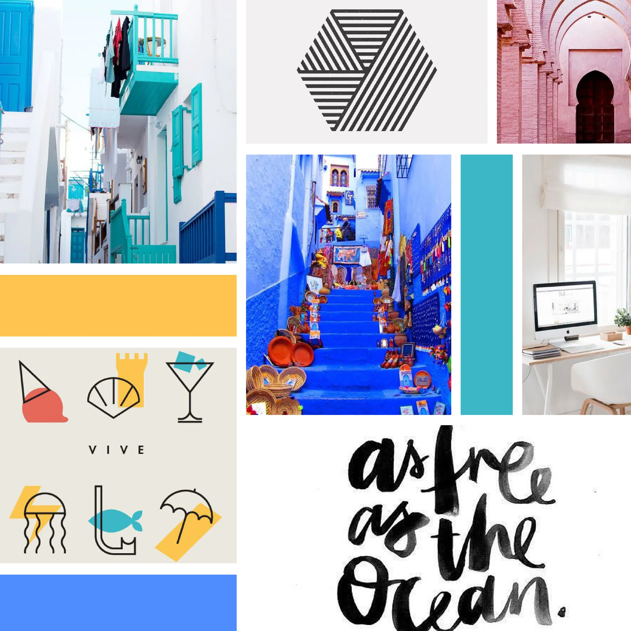 Mood Board Tiffany Eat World Travel Blogger Branding