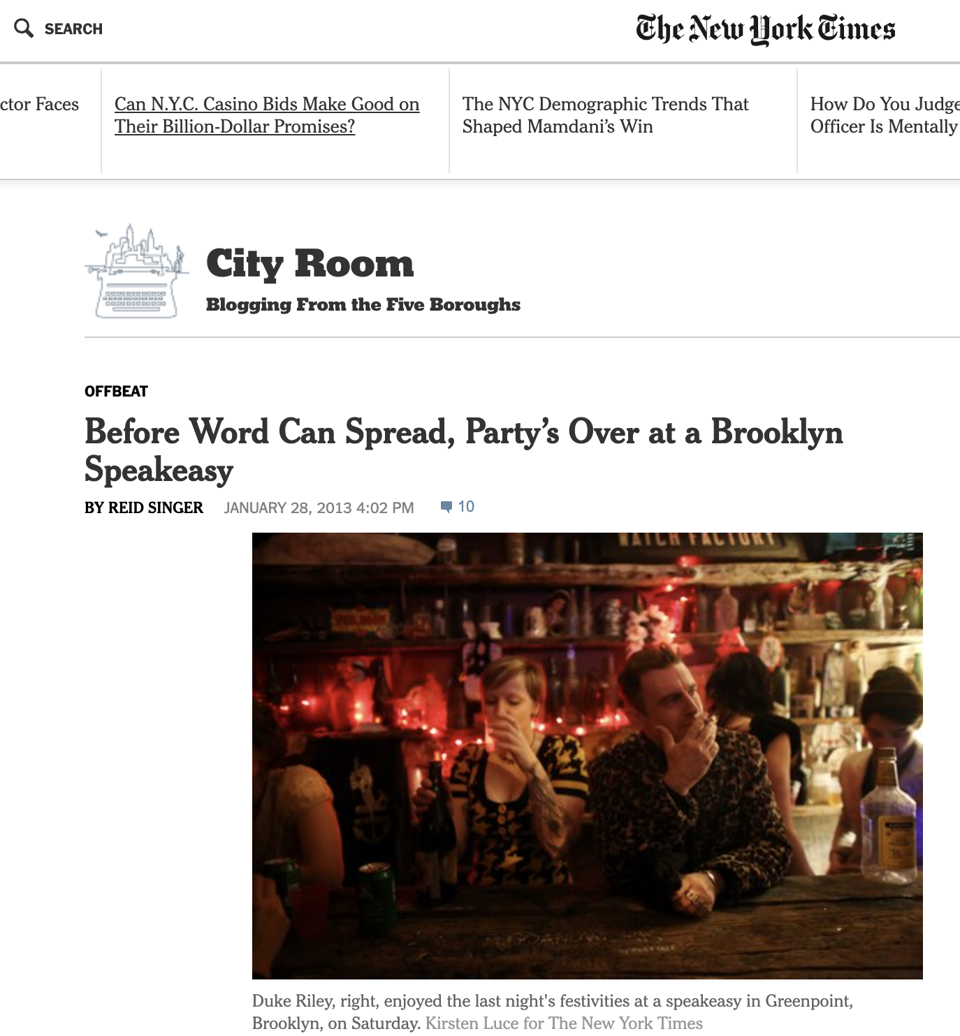 Rotgut NYT (New York Times City Room)