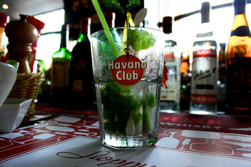 Tourist restaurants were full of high quality foods and drinks, including many imported ones. A Havana Club mojito would cost around $3, and local beers cost $1. This particular restaurant hat Jack Daniels somehow!