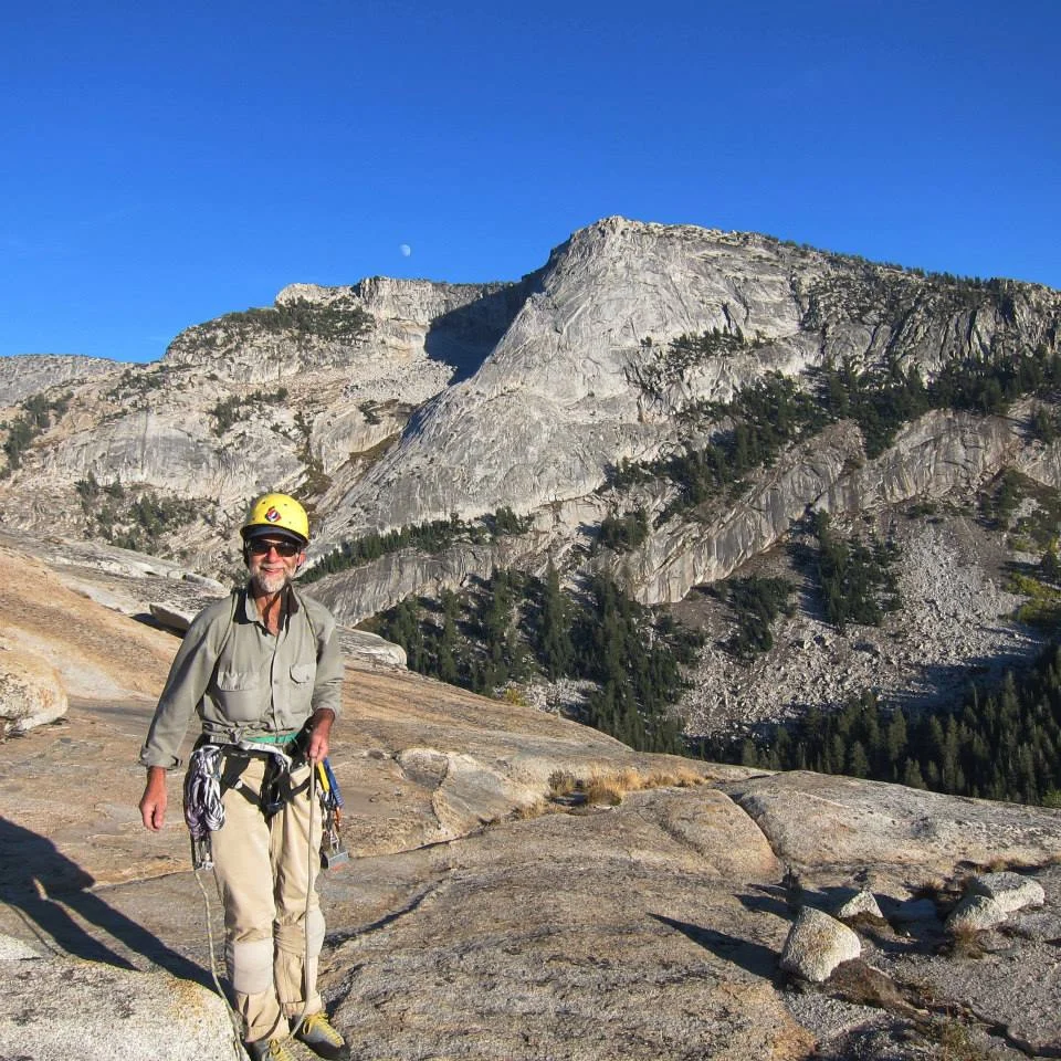 Will at the top of Great White Book, my first offwidth experience, and the climb that crushed my dreams of climbing Steck-Salathe.