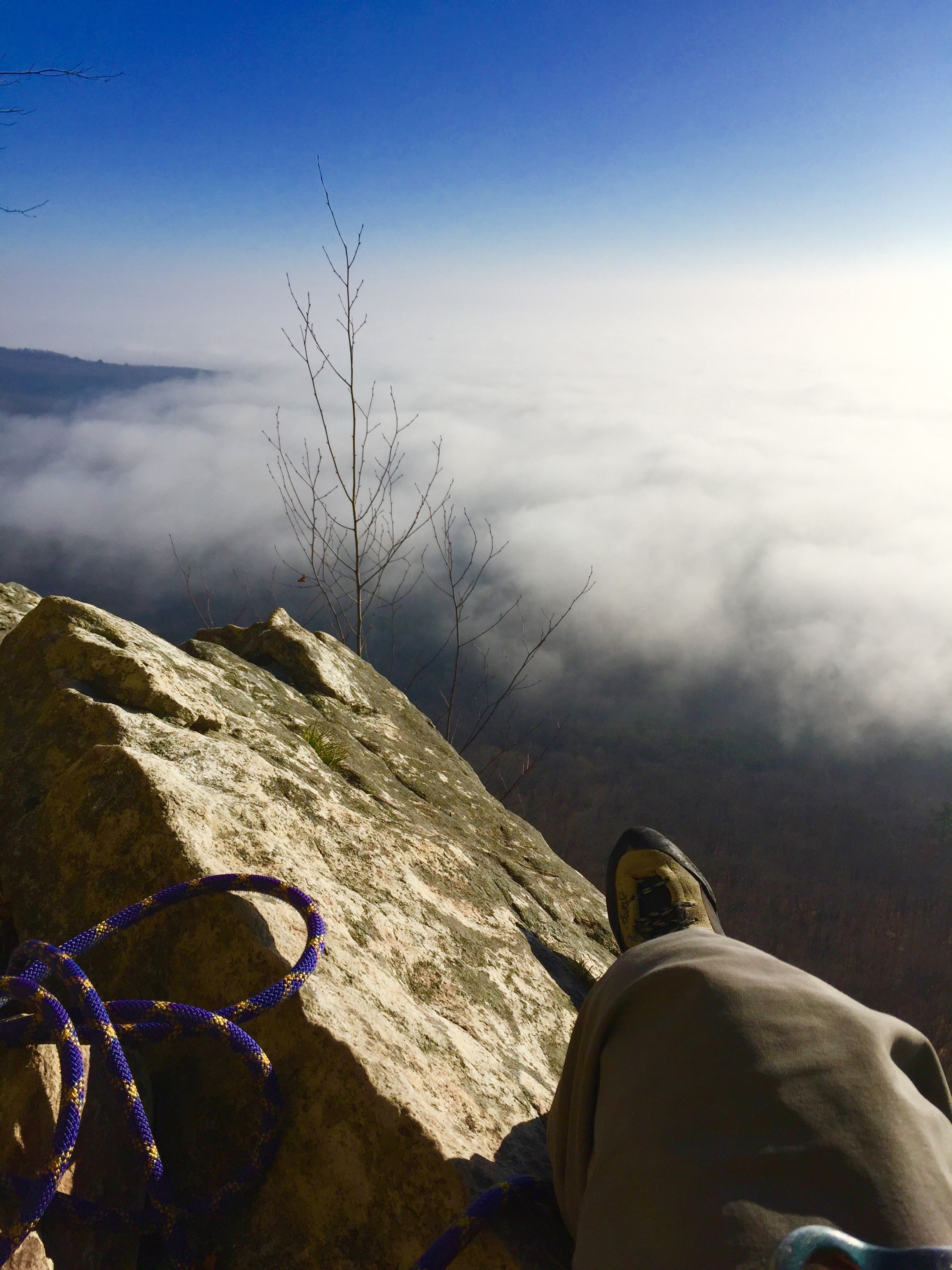 Early morning views from the top of the Trapps.