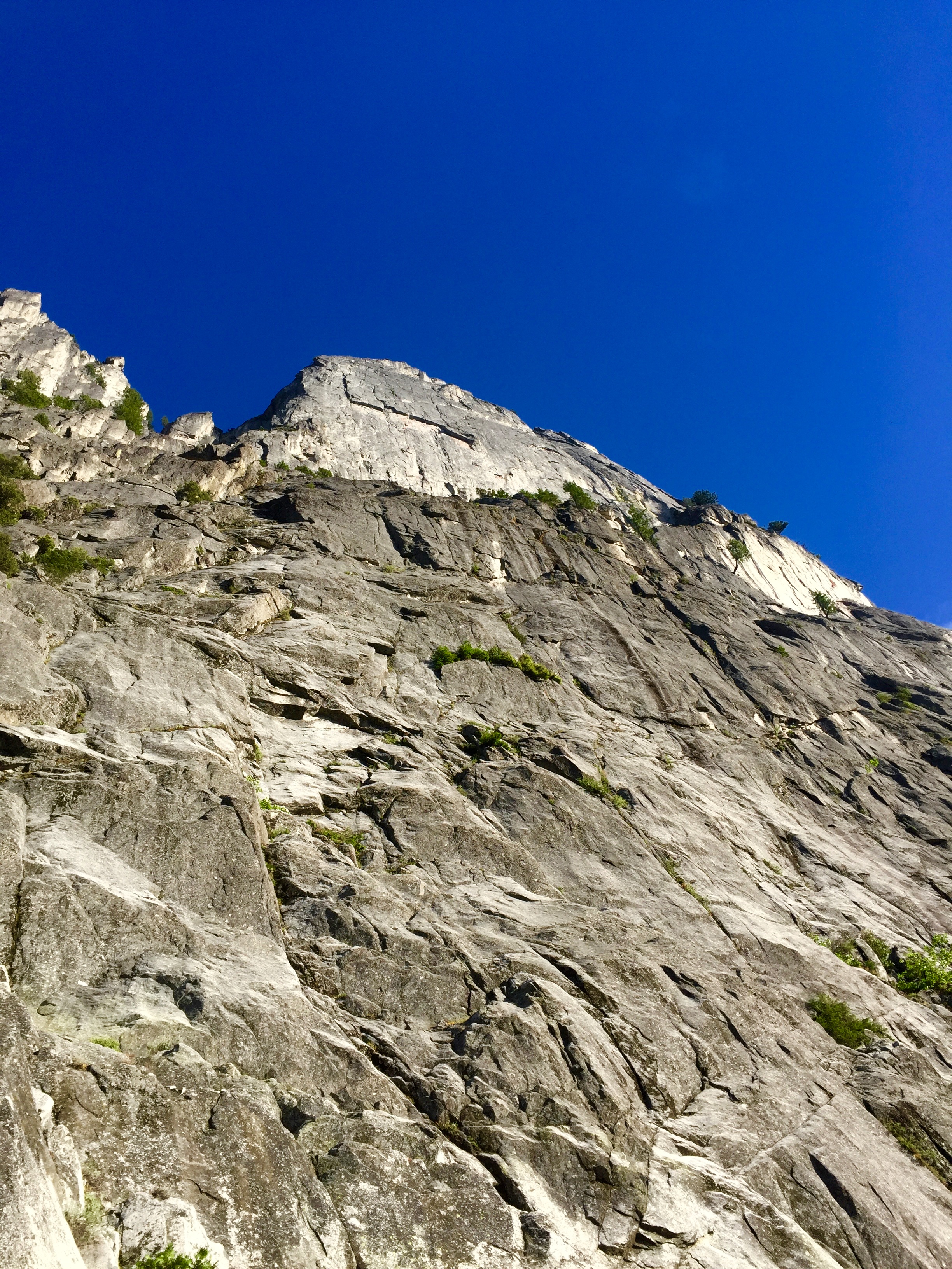 Looking back up the Sentinel after the descent.