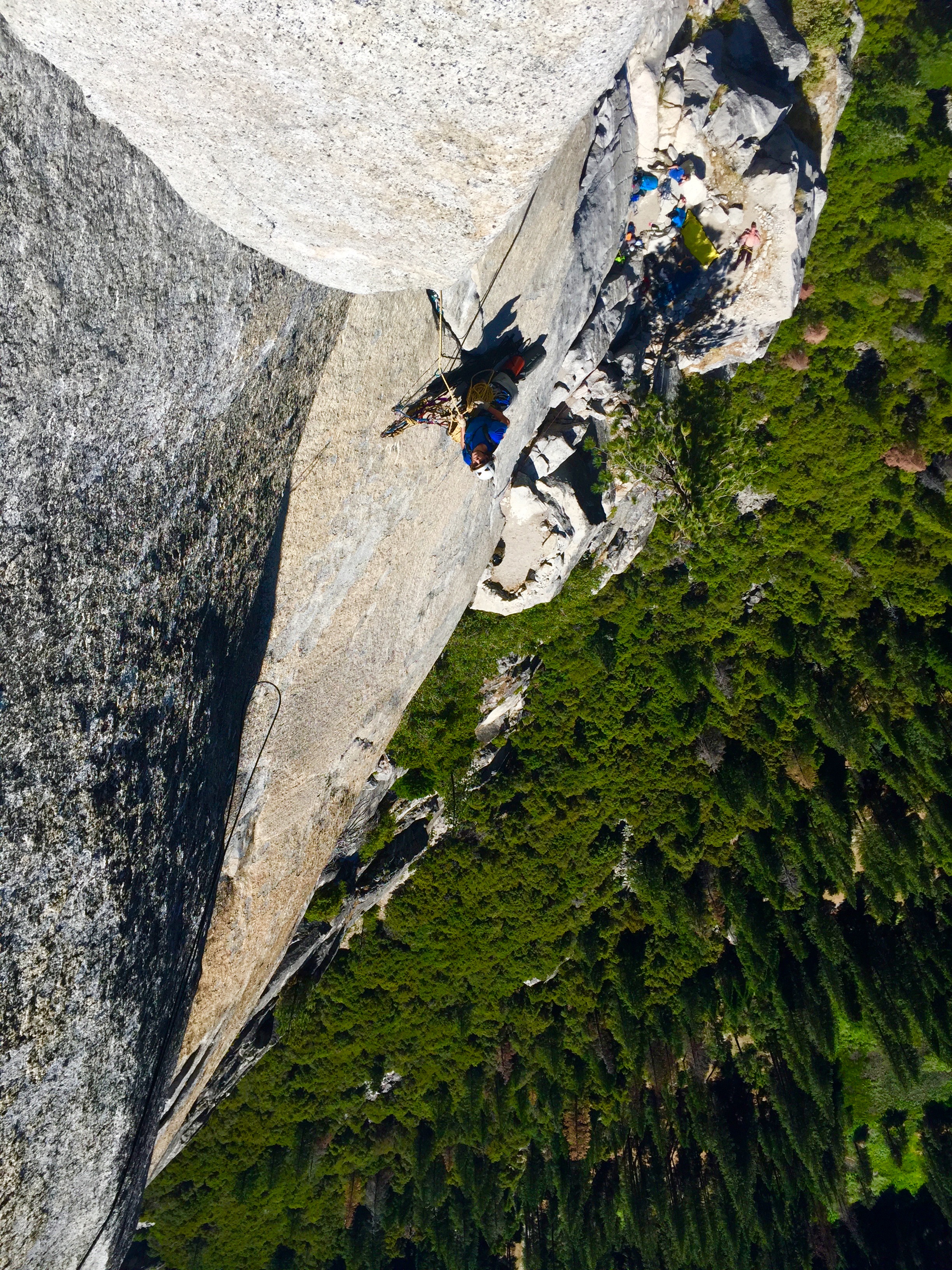 Also on route was a team from Denmark, and 4 guys from the Southeast also going for their first wall. They were spending a full month in the Valley after their college graduation, and later in their trip they ticked off the RNWF and the Nose! 
