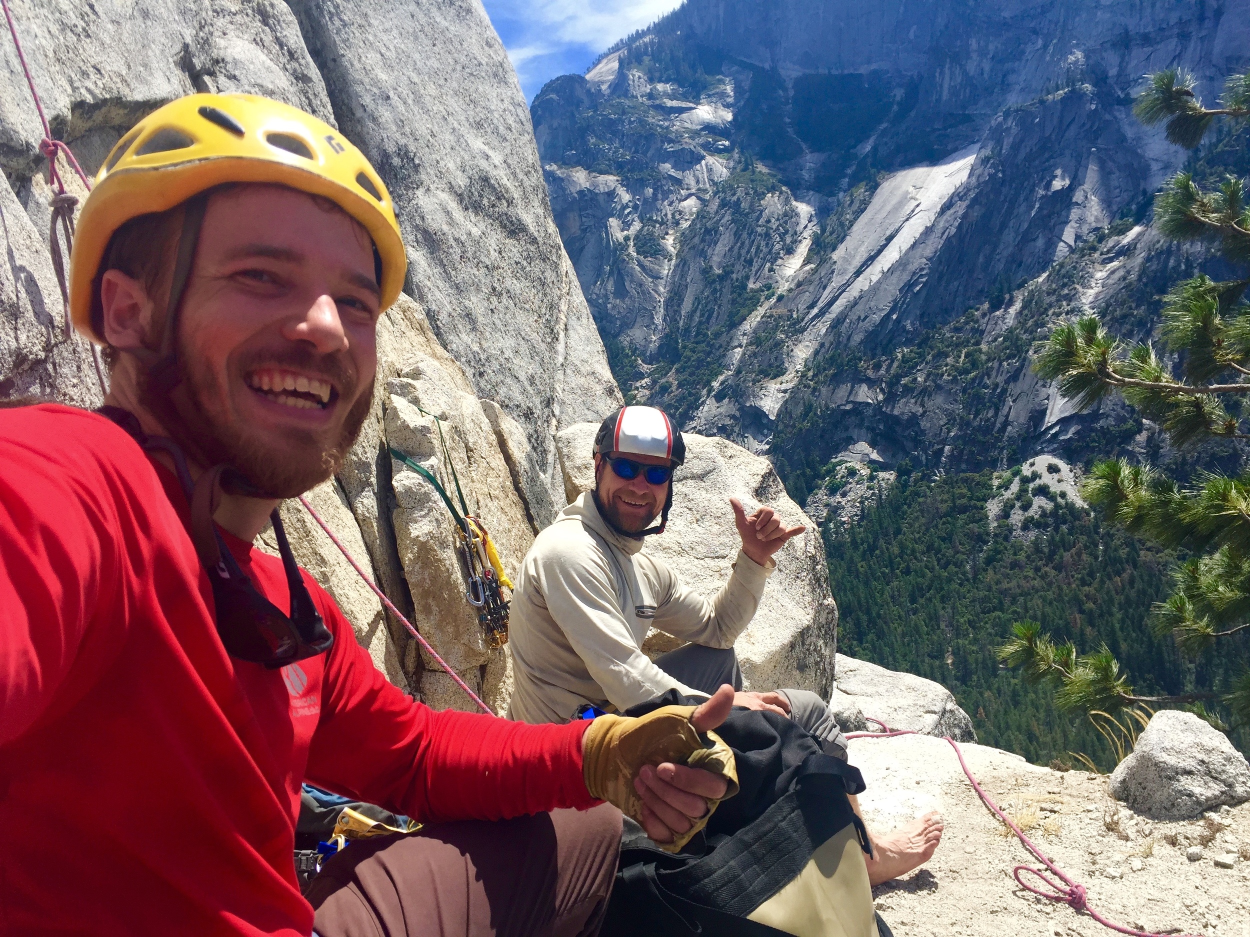 Relaxing before dinner. We finished the climbing for the day around 3:00 so had plenty of time to chill.