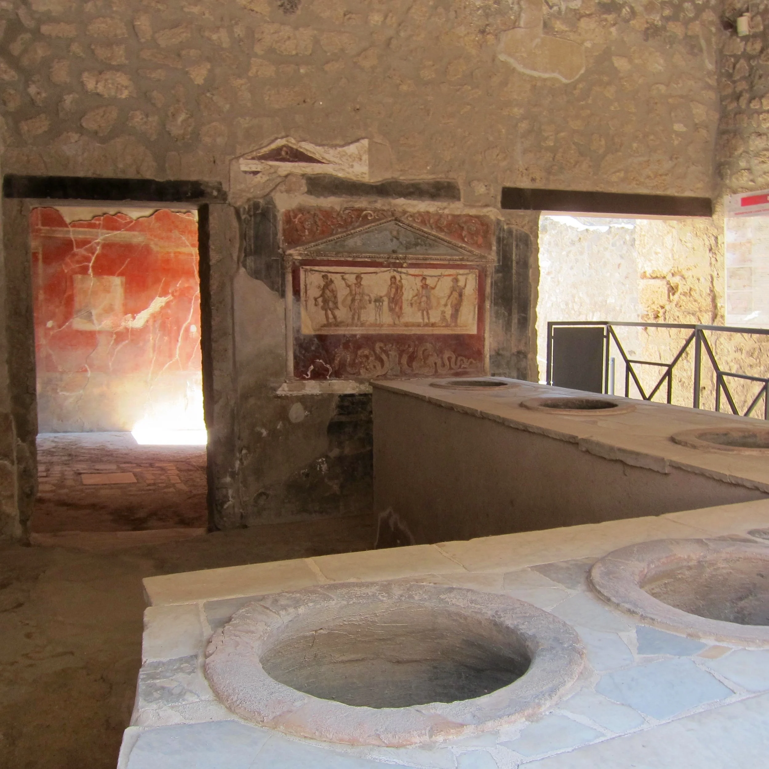 I found the bar! Unfortunately they were out of wine. It all vaporized about 2000 years ago.