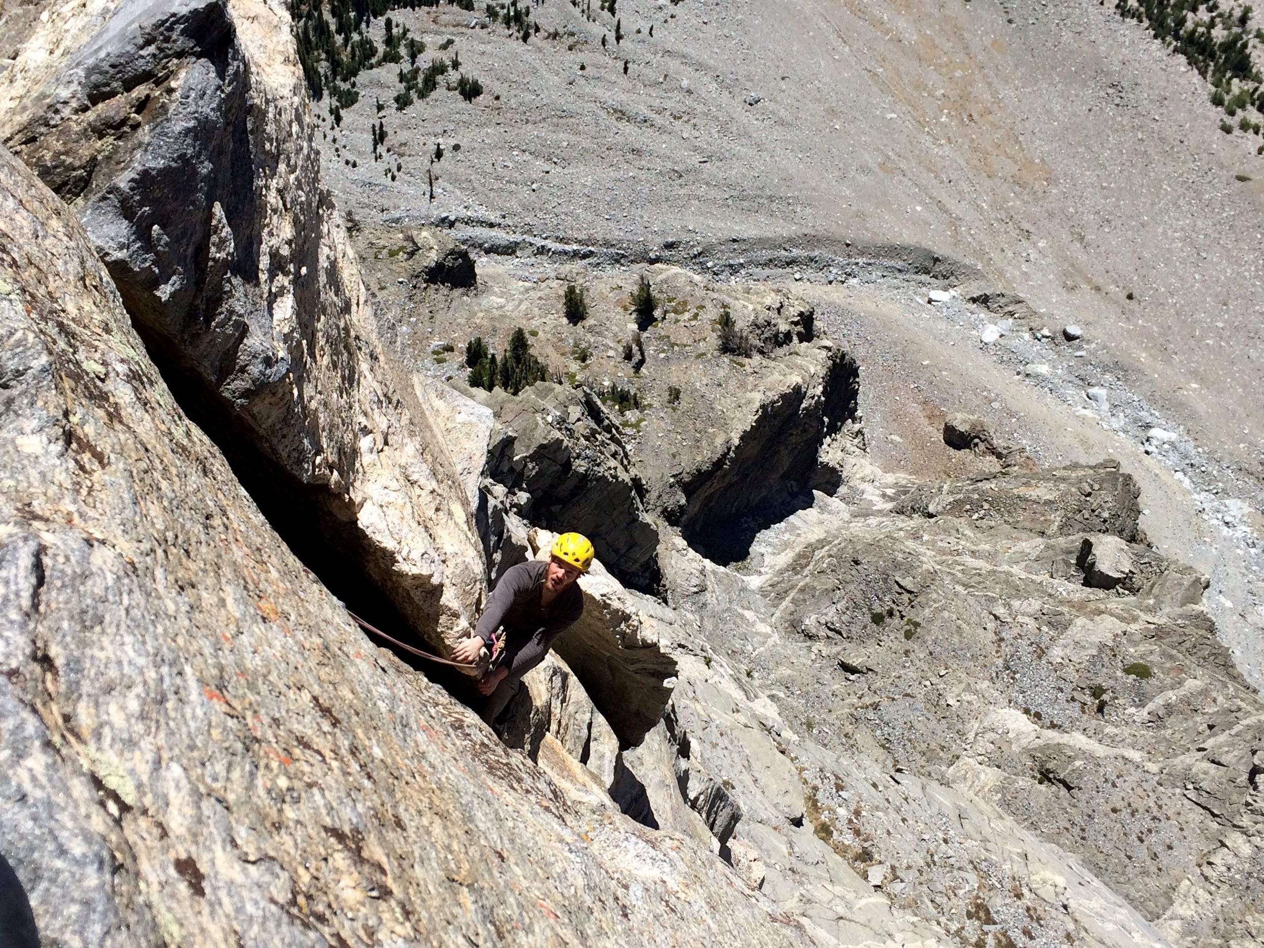 Turns out 5.6 offwidth is too hard for me, so I laybacked this section. Whoops!