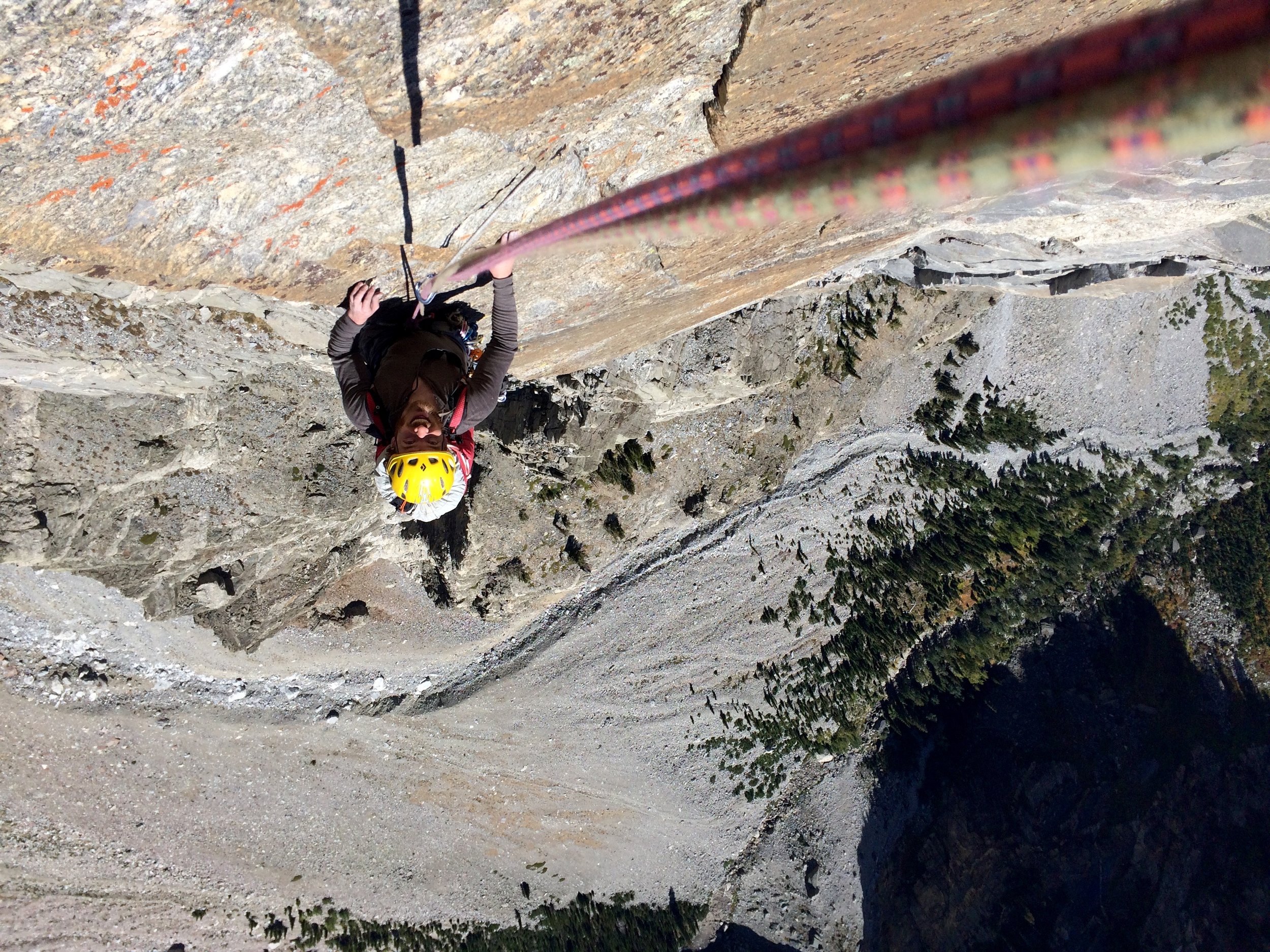 The upper pitches of the DSB route (prior to the summit ridge) were steep and exposed!