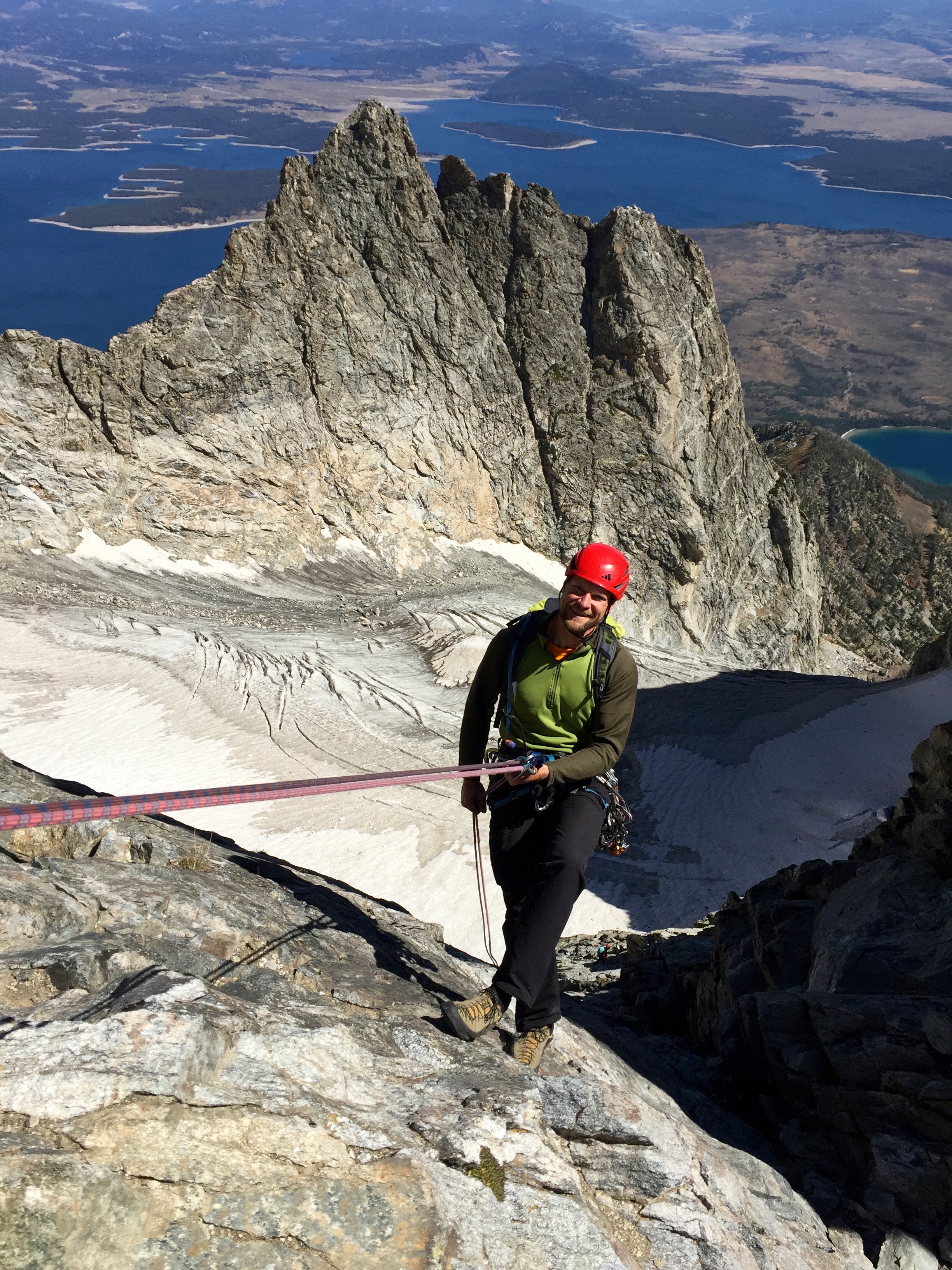 Jeff rapping down one of the last technical sections.