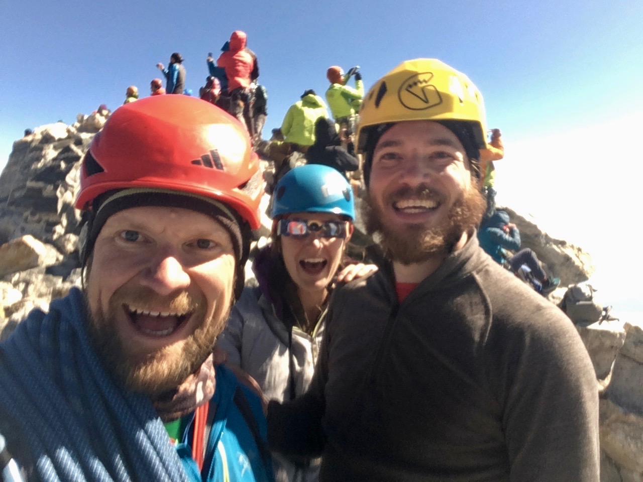 Summit! We topped out minutes before totality!