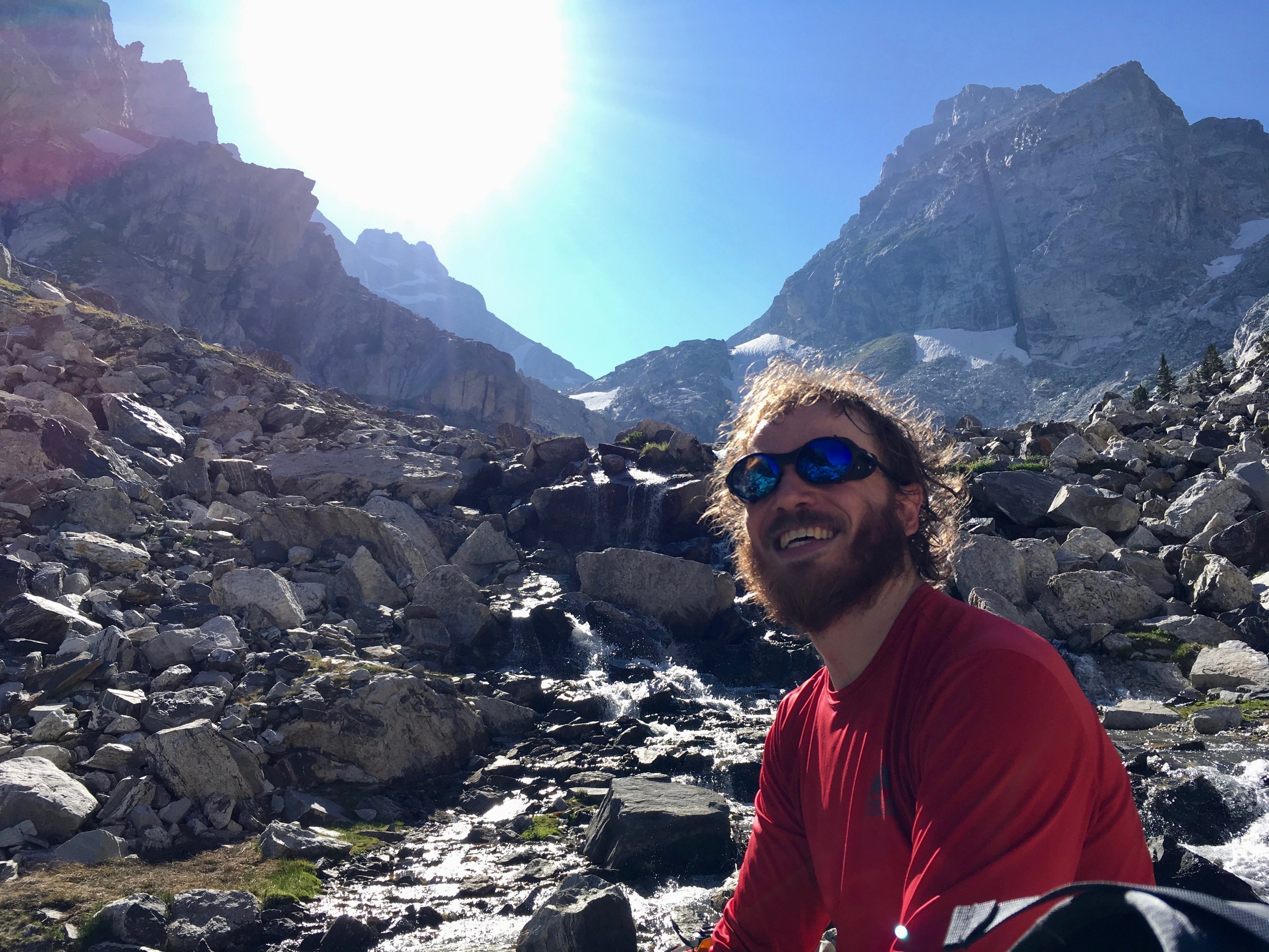 Garnet Canyon on the hike down. We made it back before sunset, just in time for happy hour!