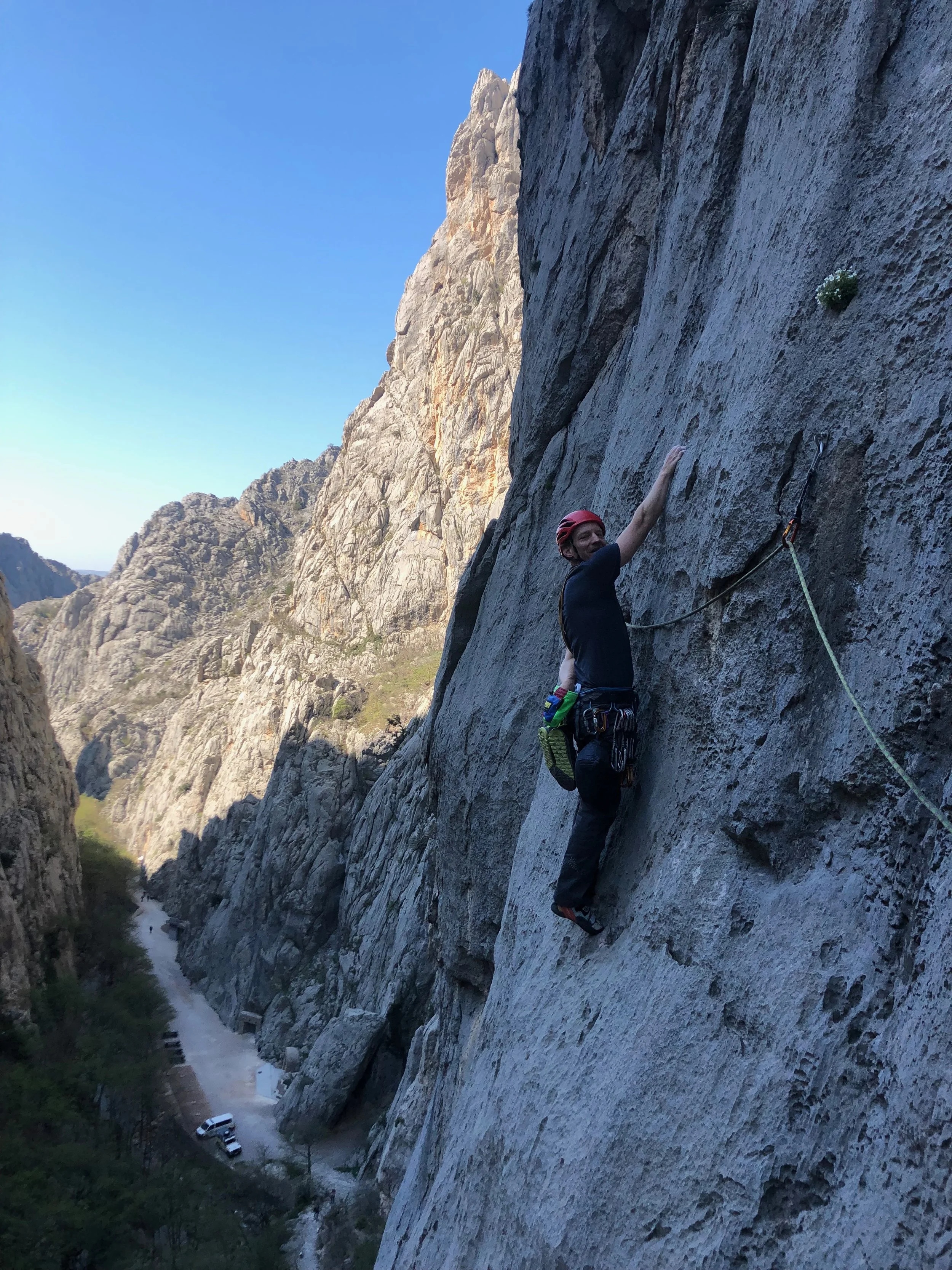 And we didn’t limit ourselves to just the Alps! A little multi pitch runout sport climbing in Paklenica, Croatia.