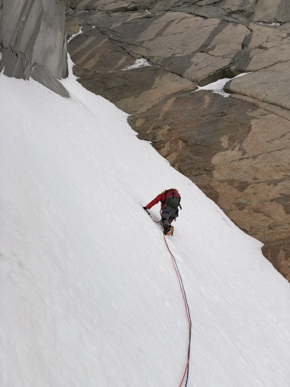 Up the Amy Couloir