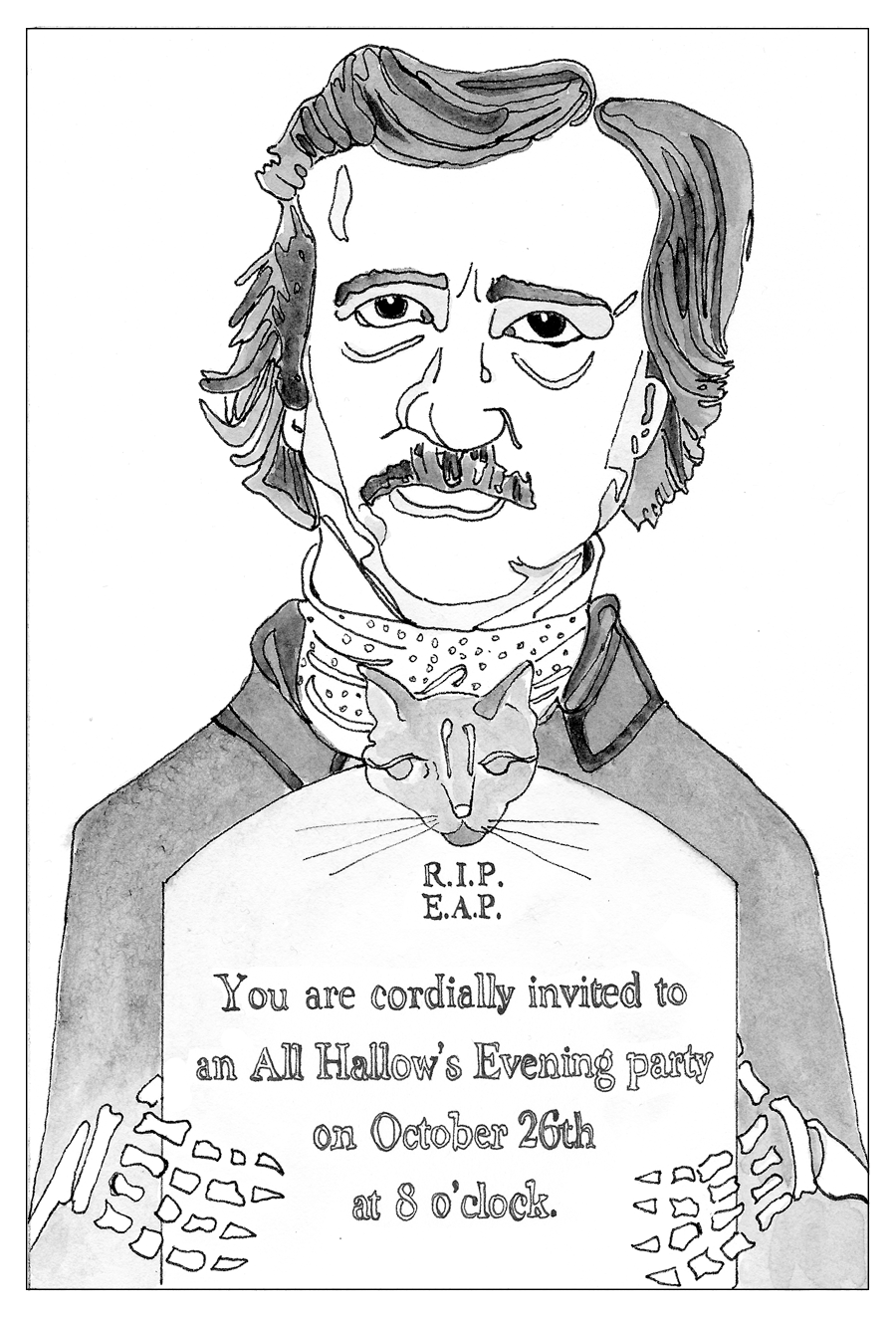Front: Pencil, Pen and Watercolor