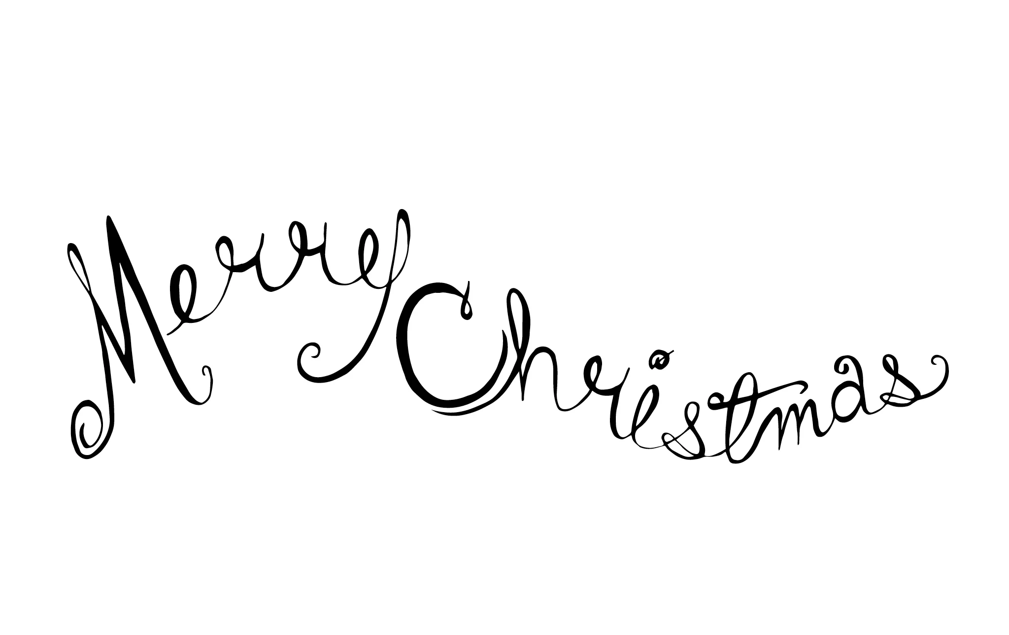 Inside of Christmas Wreath Card; Pen