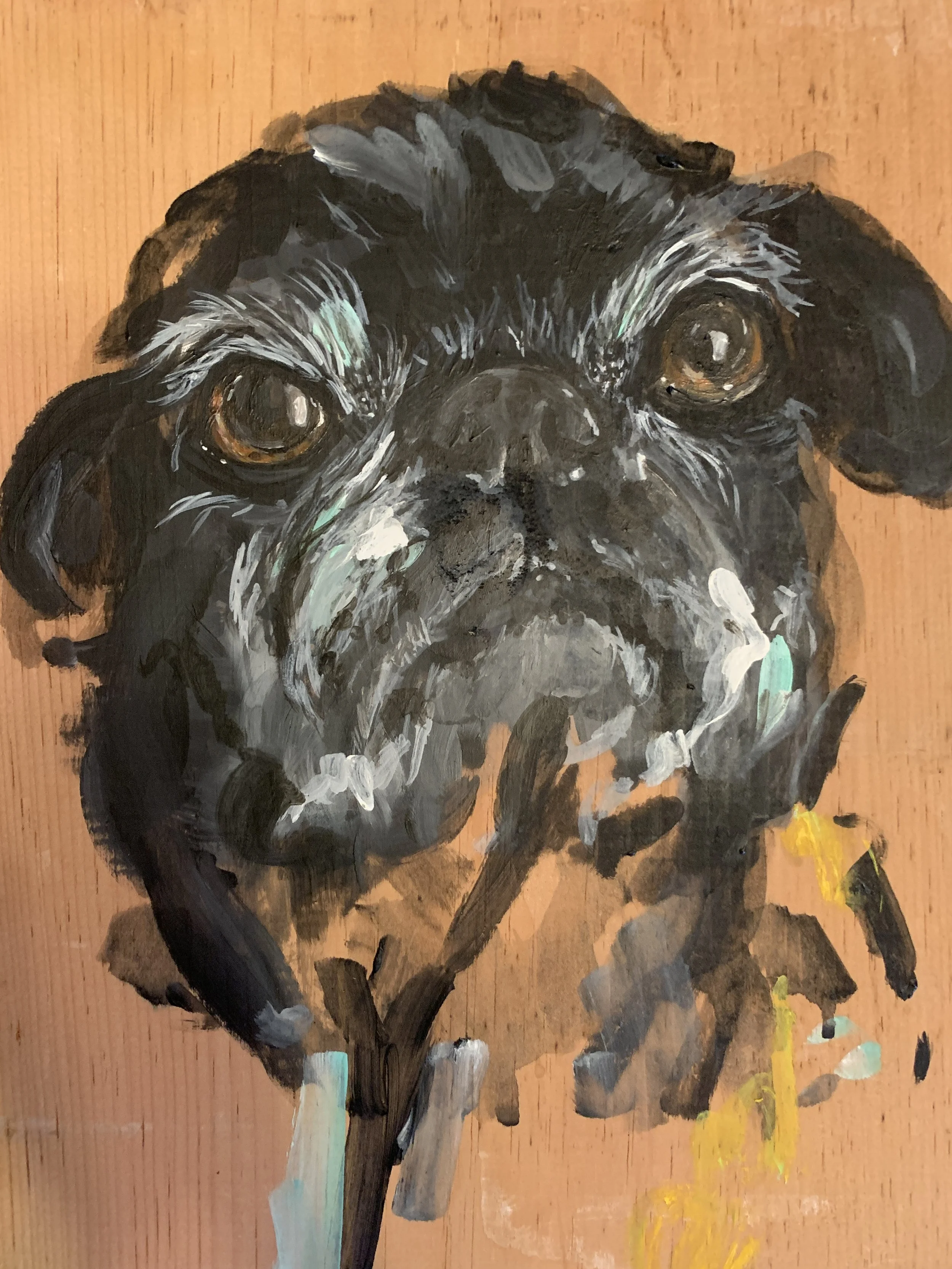   Winston: 2018   Acrylic on Wood Panel  