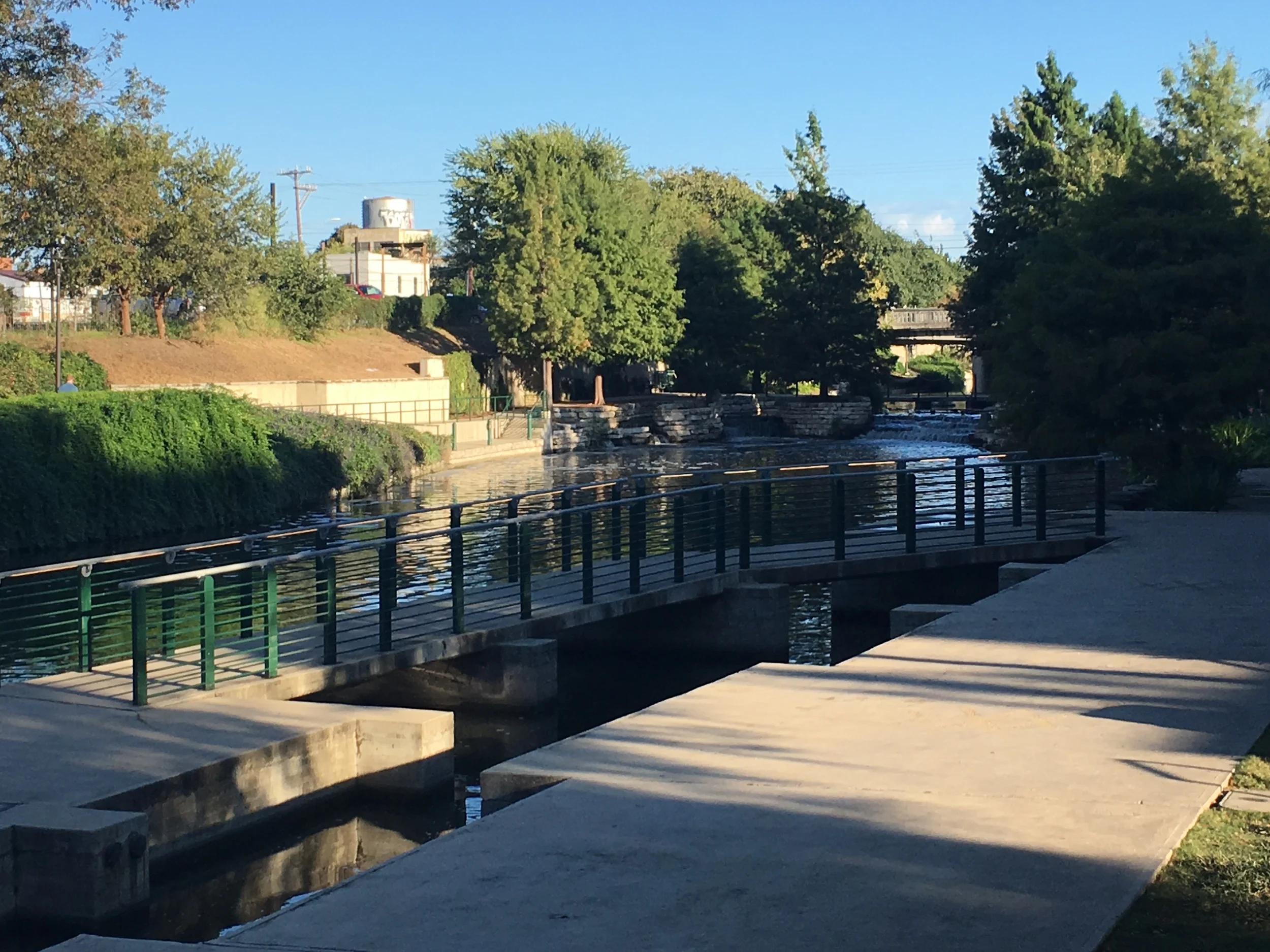 The Riverwalk adjacent to the Pearl Brewery Complex
