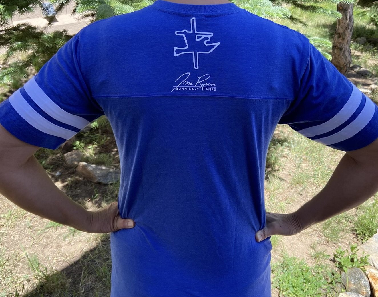 Men's Blue Courage Tee $20