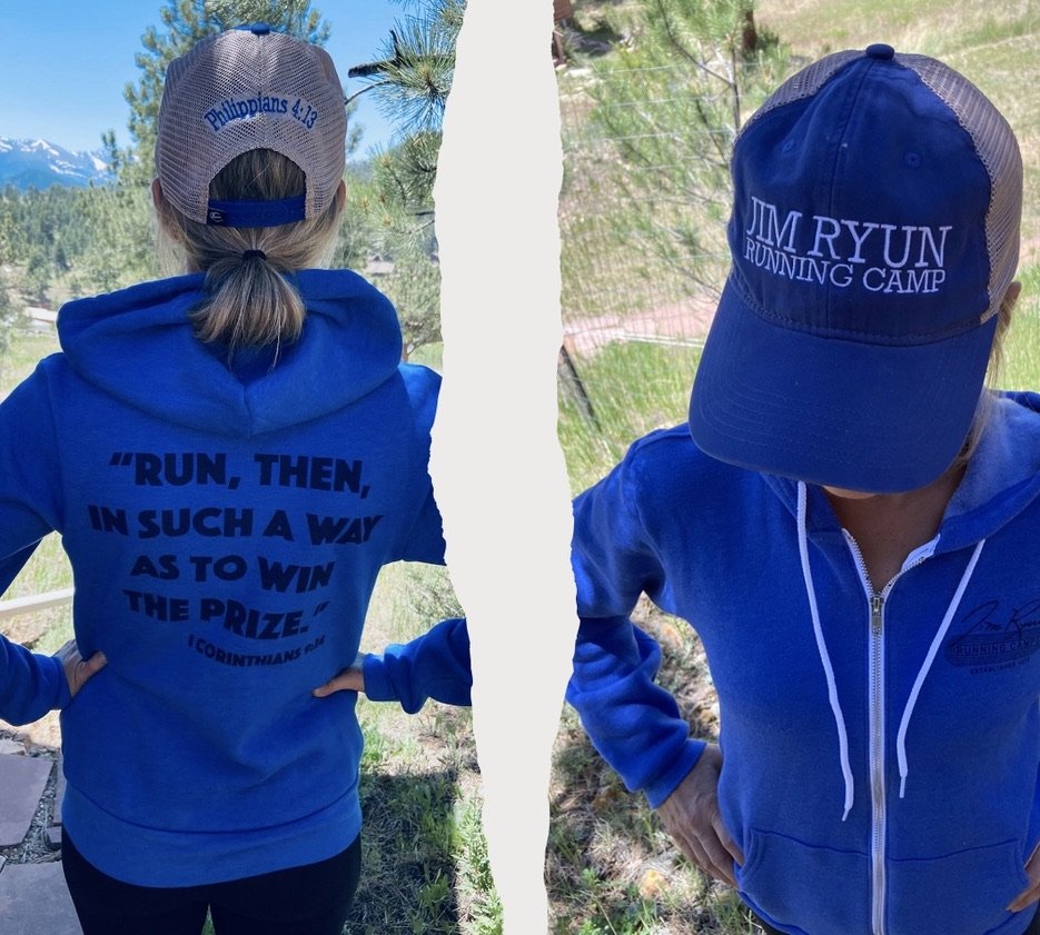 Zip Hoodie ($45) &amp; Blue Baseball Cap ($30)