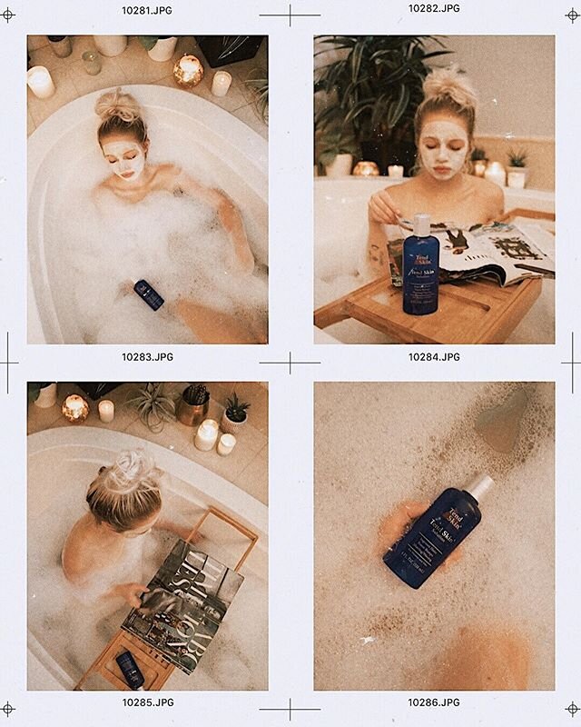 Everyday is self care day when you&rsquo;re in quarantine! 💁🏼&zwj;♀️⁣⁣
⁣⁣
My go to pampering checklist:⁣⁣
⁣⁣
✨ bubble bath⁣⁣
✨ candles⁣⁣
✨ face mask⁣⁣
✨ @tendskin.usa ⁣⁣
✨ and the most important 🍷 ⁣⁣
⁣⁣
What&rsquo;s on your &ldquo;treat yo self&rd