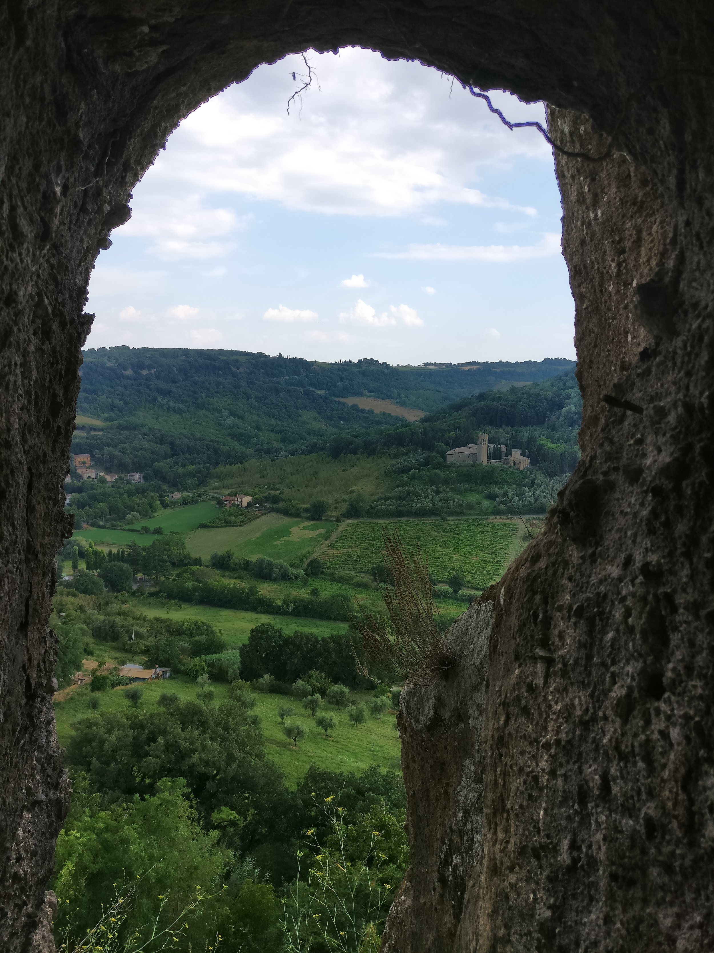  A view from inside the plug at Orvieto 