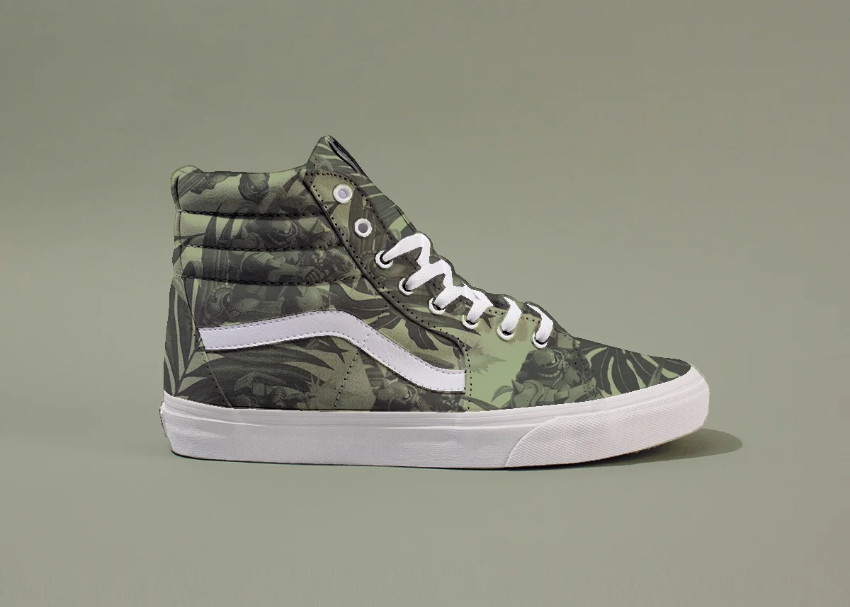 vans sk8 hi army green