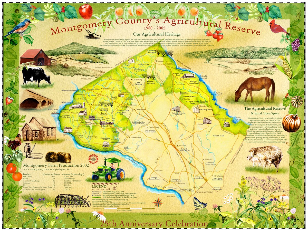  Montgomery County's Agricultural Reserve Illustrated Map