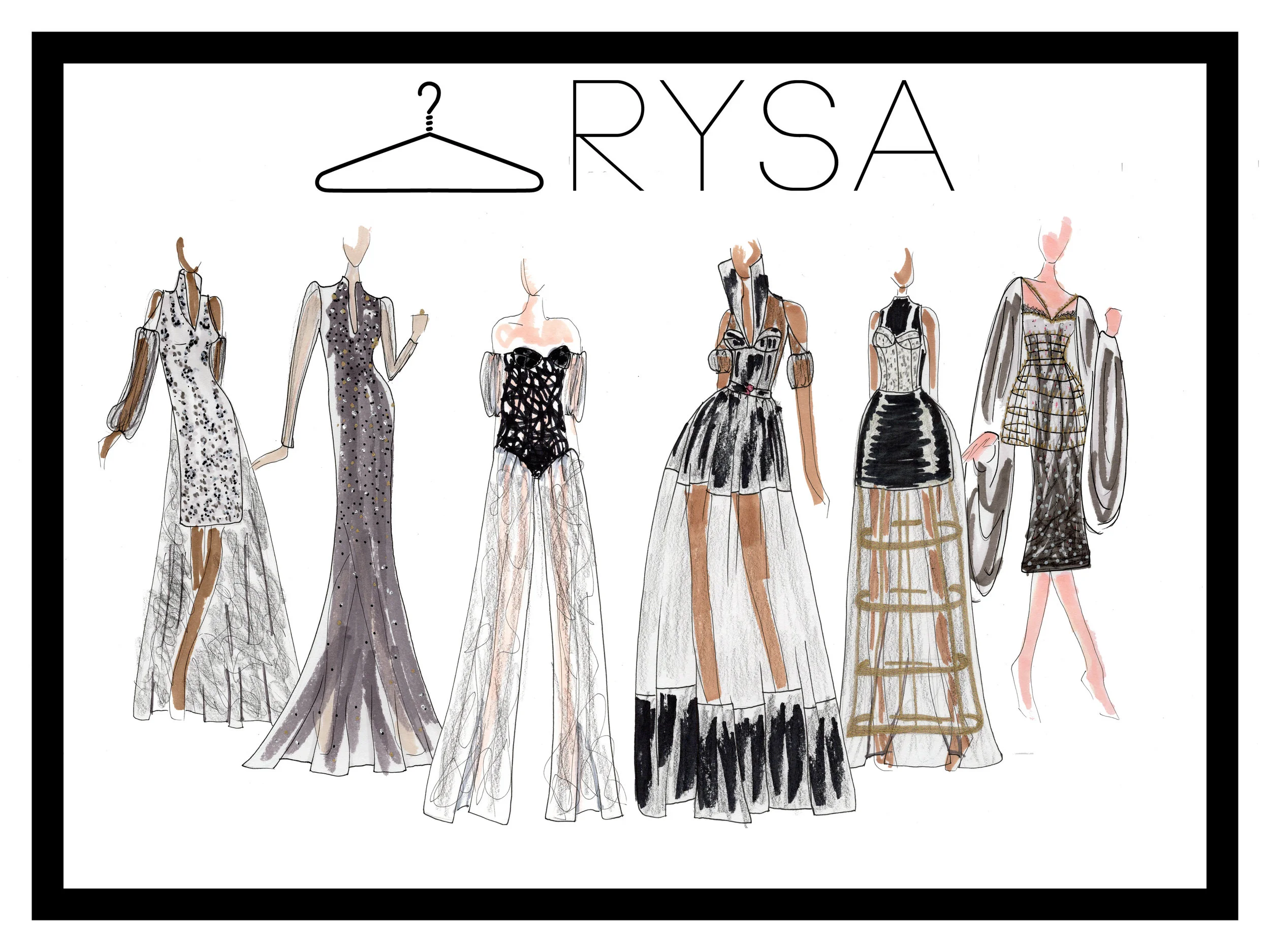 Initial Fashion Sketches