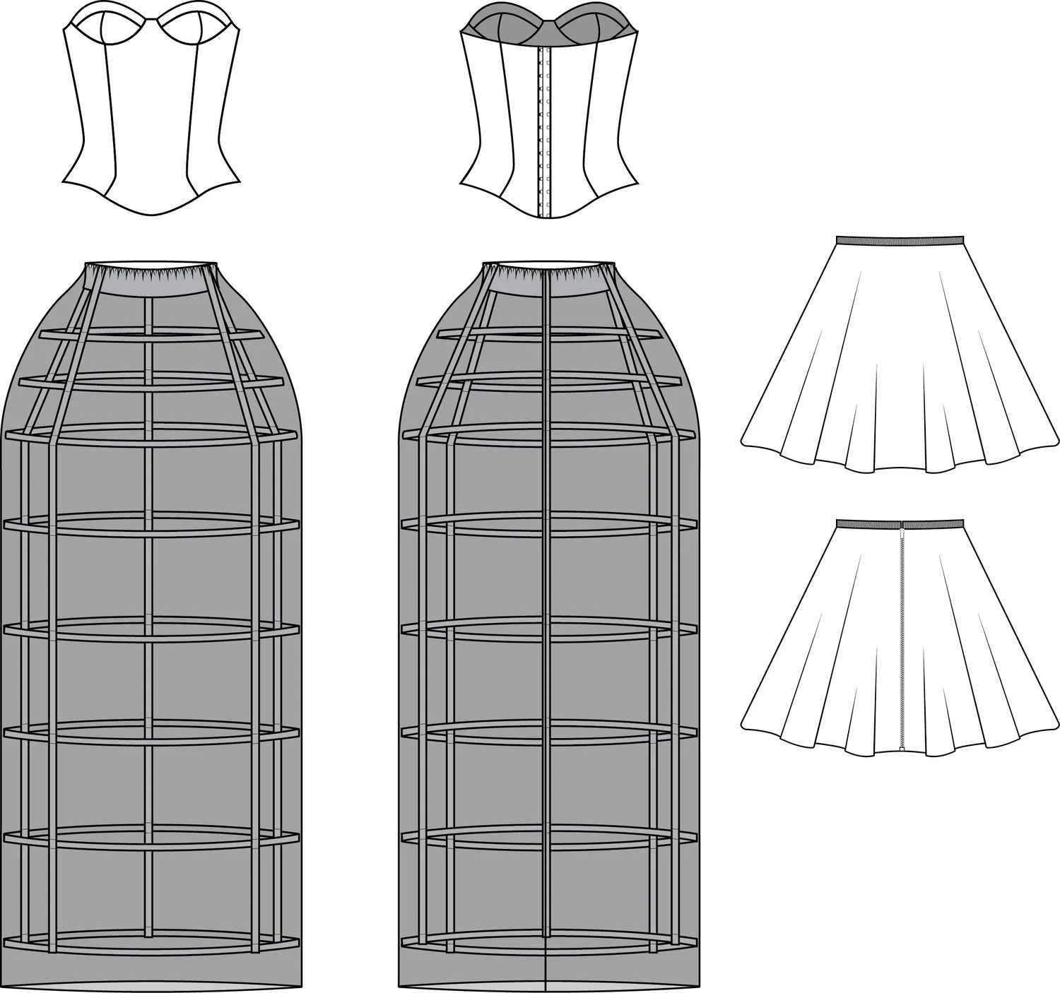 Flats Three Piece Dress