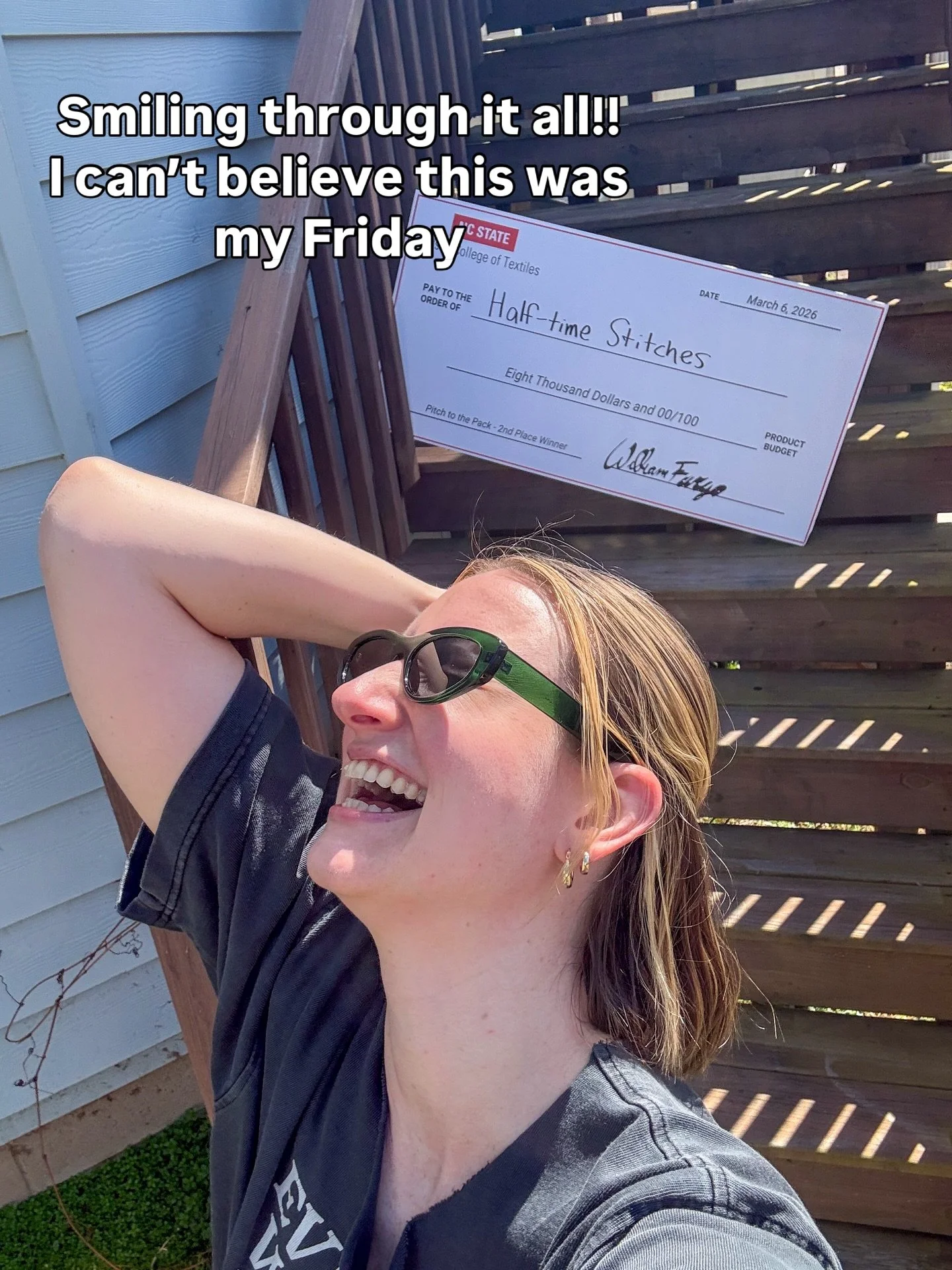 Friday March 6th was one for the books!

Incredibly humbled and grateful that I was selected as a finalist for Pitch to the Pack, a textile based entrepreneurship competition at @ncstatewilson The program provided mentorship and resources that answer