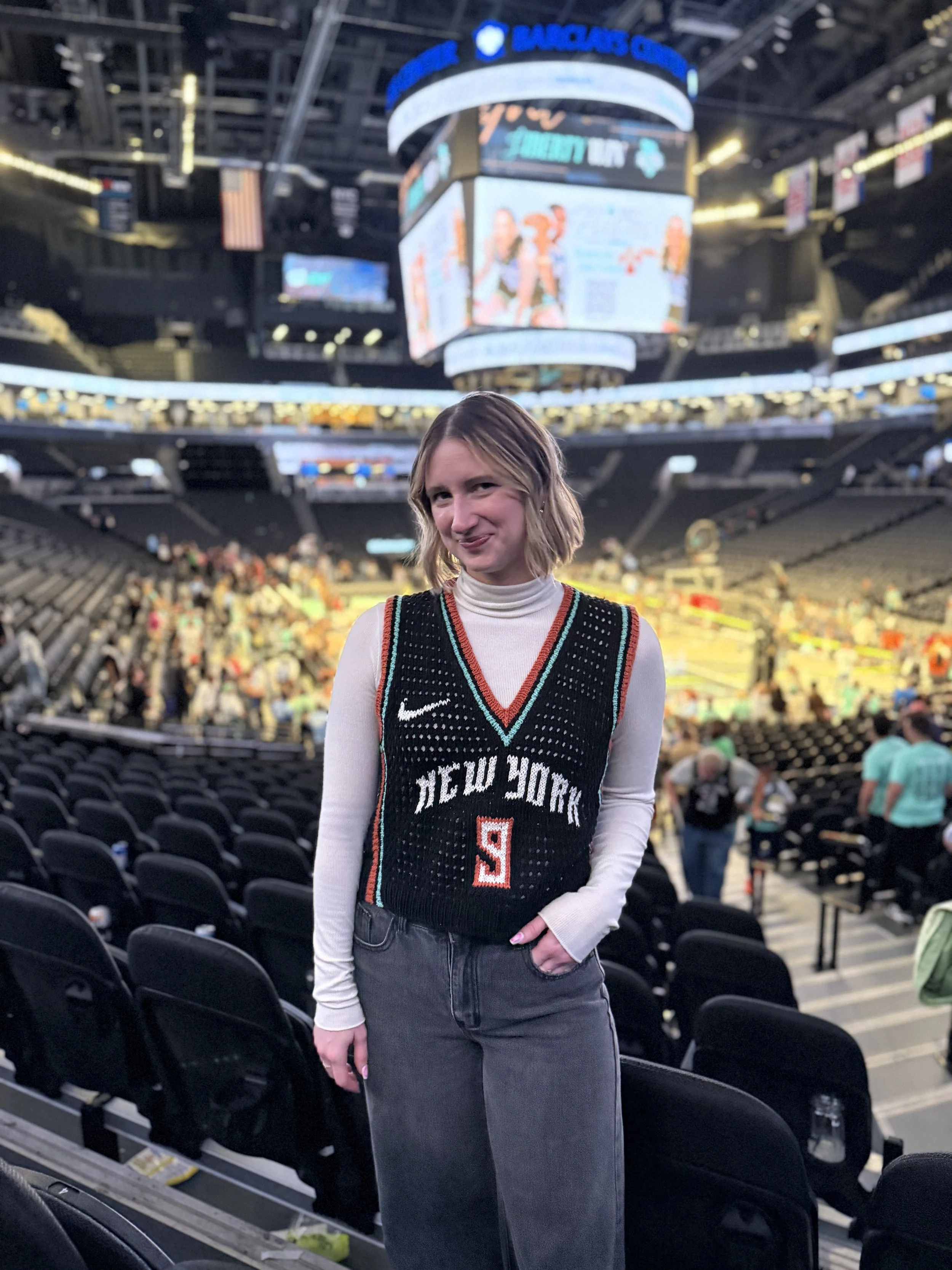 Courtside Vest Basketball Jersey Knitting Pattern