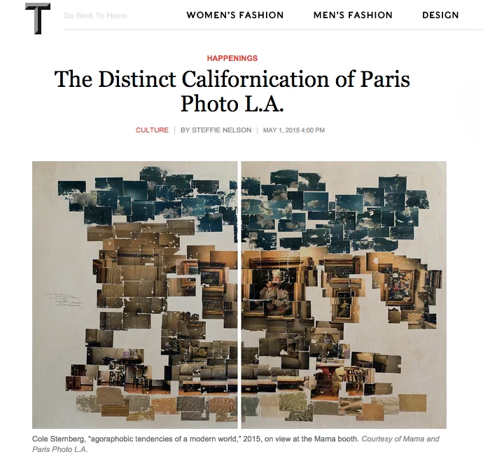 New York Times, T Magazine, The Distinct Californication of Paris Photo L.A.
