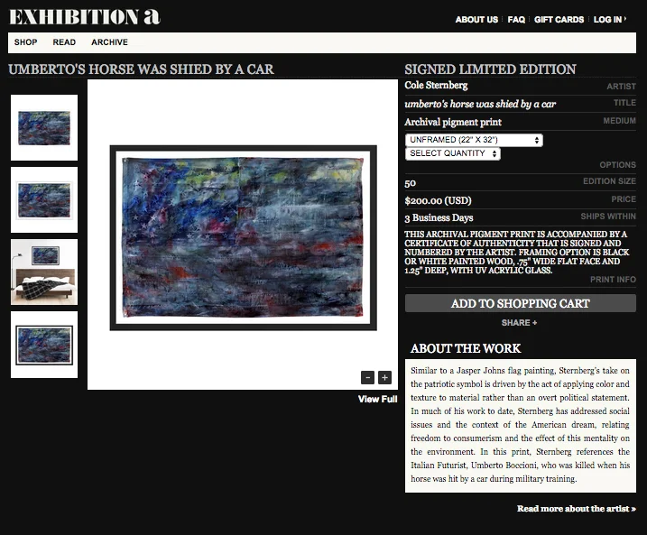 New Print Released with Exhibition A!