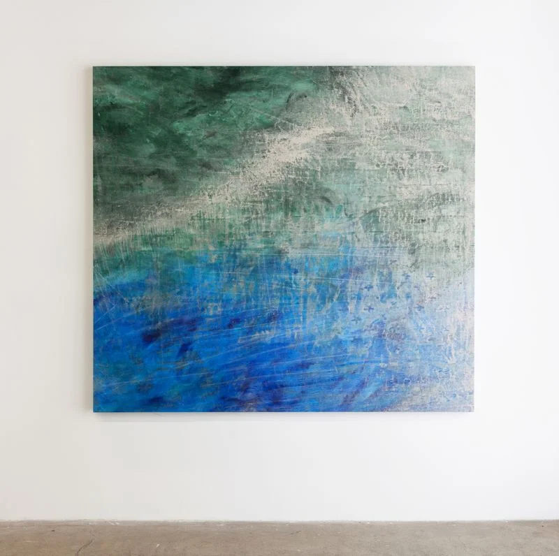 Cole Sternberg's painting “a quick dive to a decent depth” (Marcus Herse).