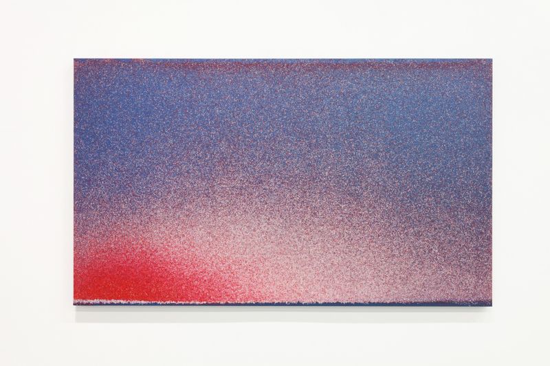John Knuth's "Flyspeck" painting, which was created by swarms of flies that had eaten pigments (Marcus Herse).