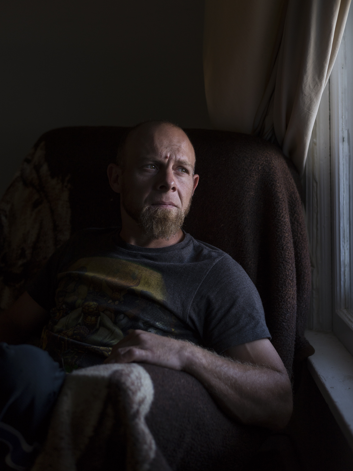 Kurt in His Living Room , 2018, Lincoln, NE