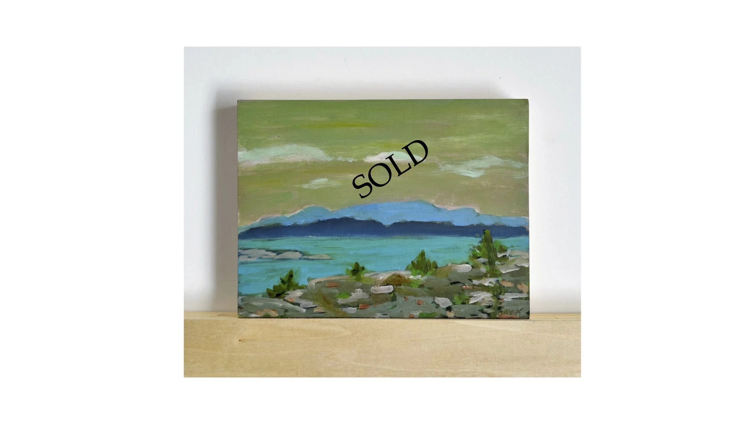 SOLD - Maine Coastline 6 |  6" x 8" |   $300