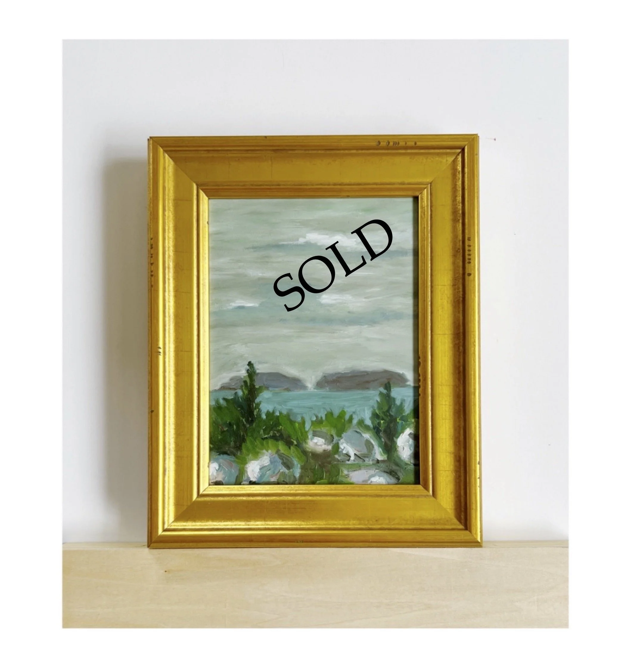 SOLD - Maine Coastline 5 |  8.5" x 10.5" |    $500