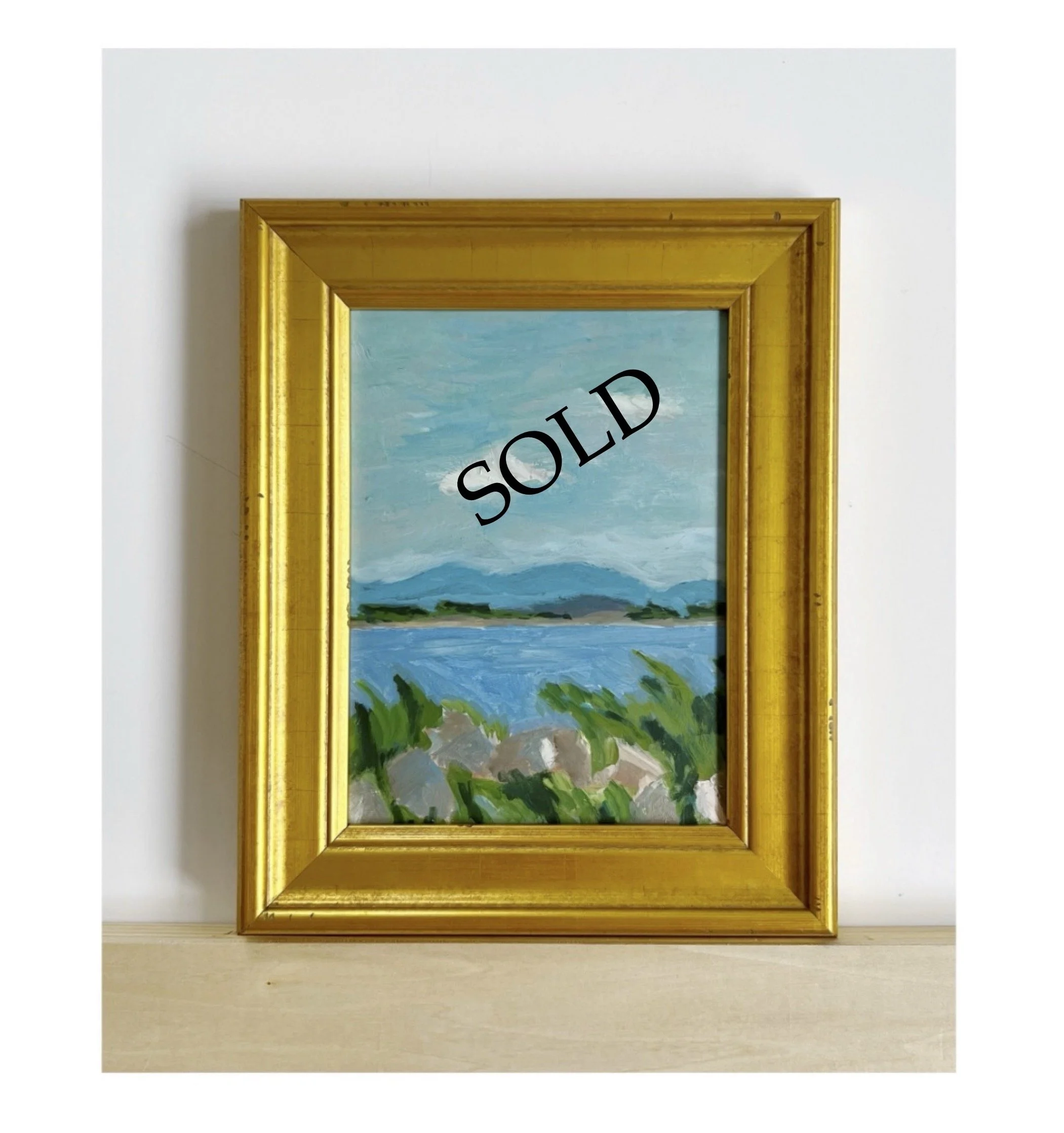 SOLD - Maine Coastline 1 |  8.5" x 10.5" |    $500