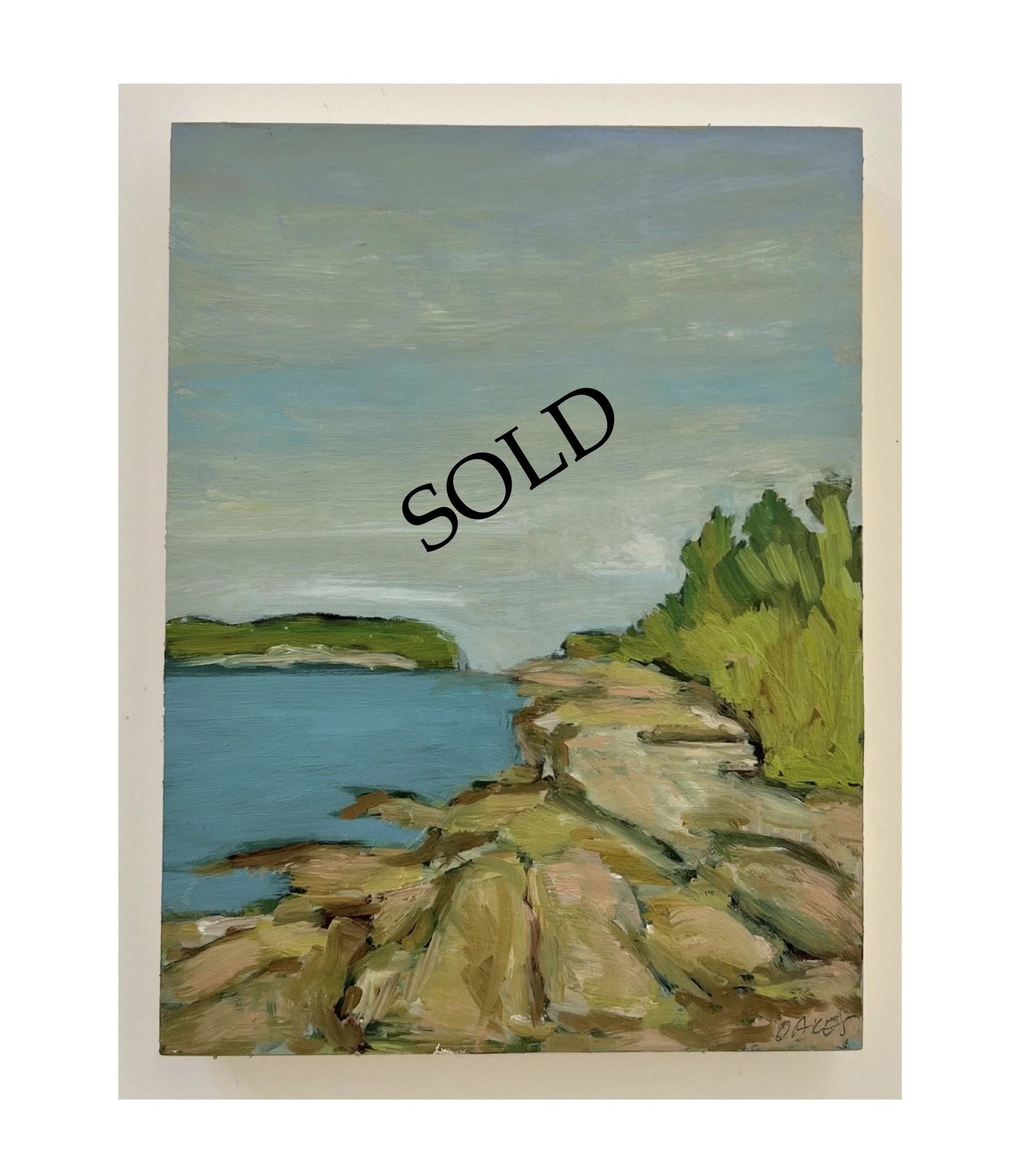 SOLD - Squirrel Island 1 |  6" x 8" |   $300