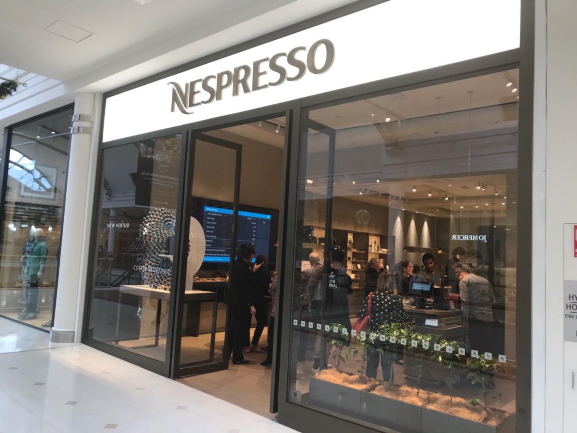 Nespresso Shopfront Sign