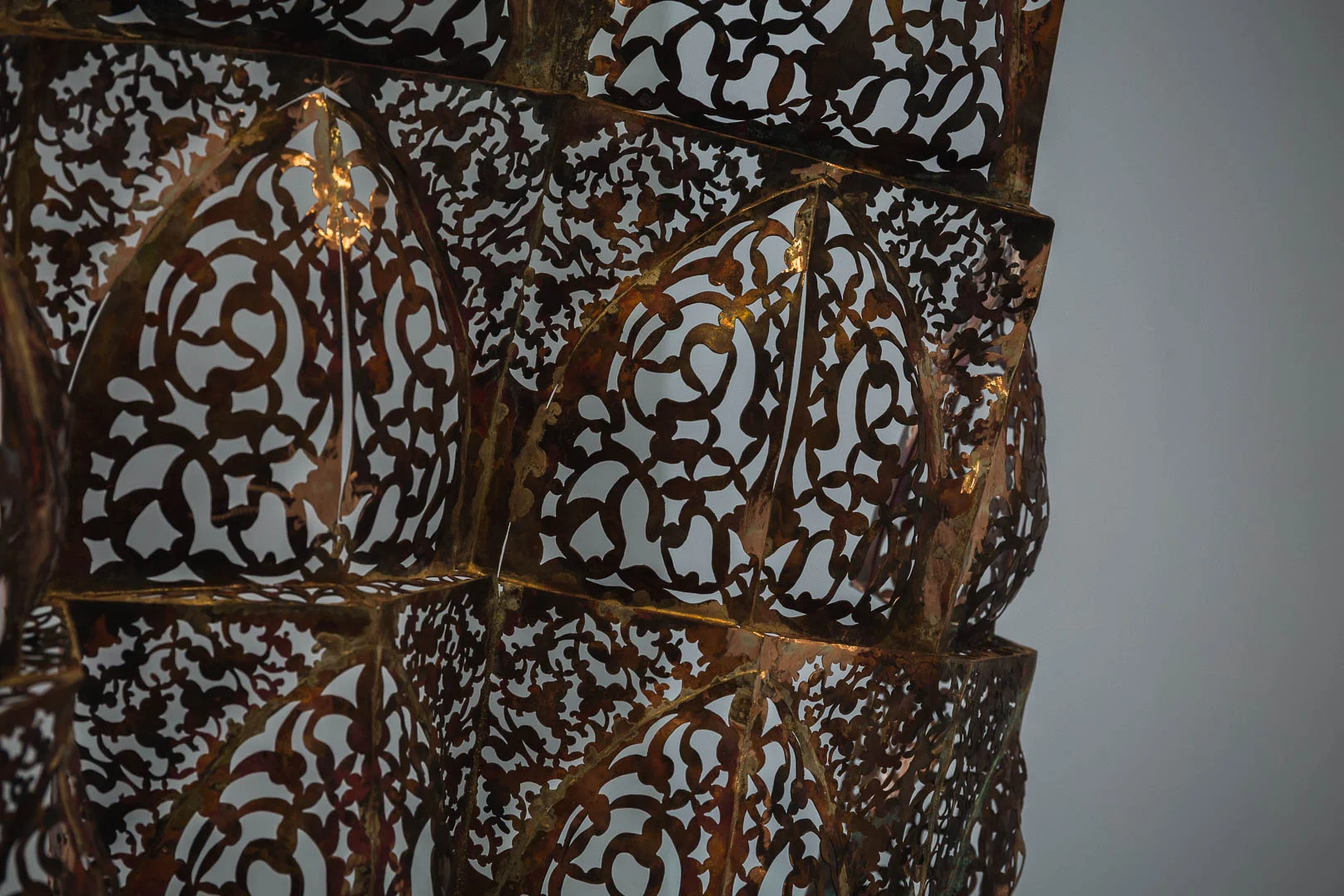tomorrow InshAllah (detail) pierced copper 2016 (image by Document Photography)