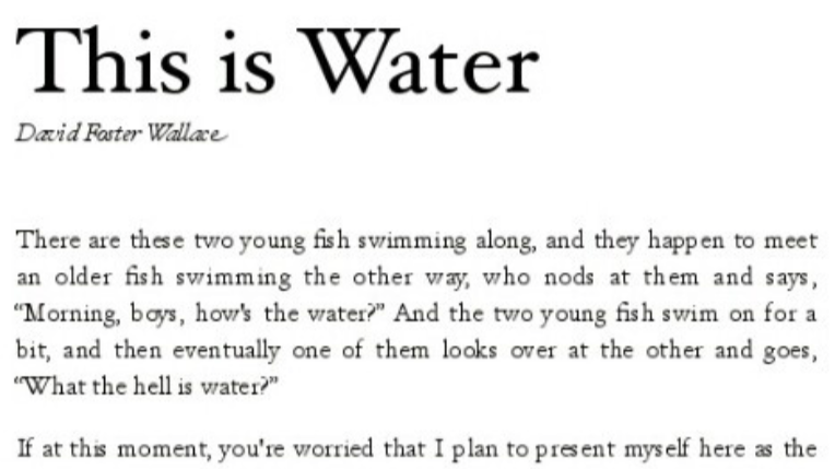 THIS IS WATER