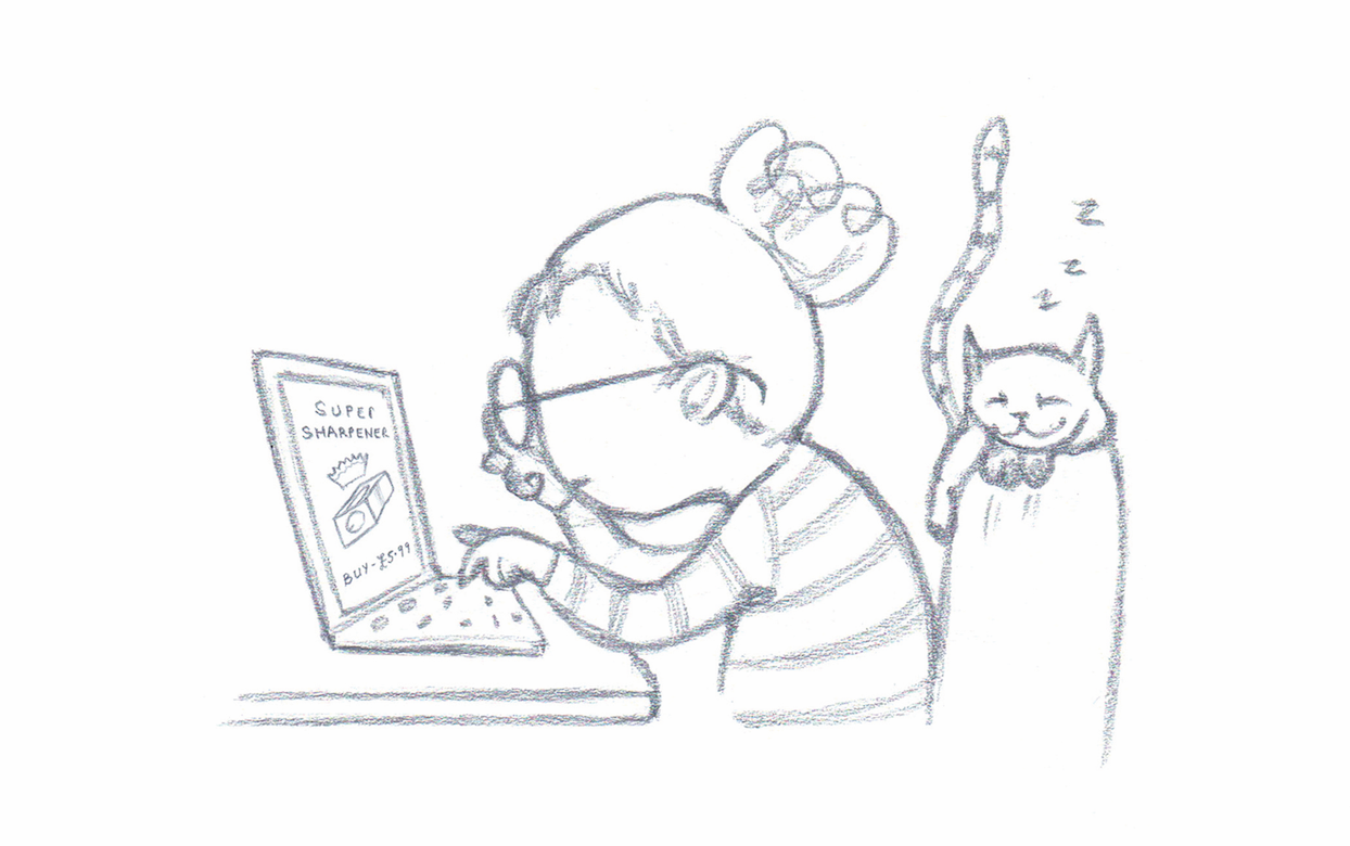 Self portrait sketch